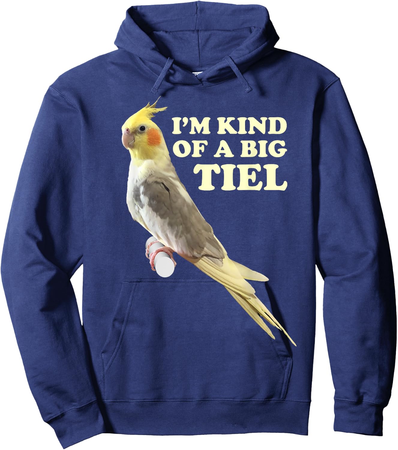 Funny Cute Cockatiel Gift Men Parrot Lover Hoodie - Hoodie | Navy