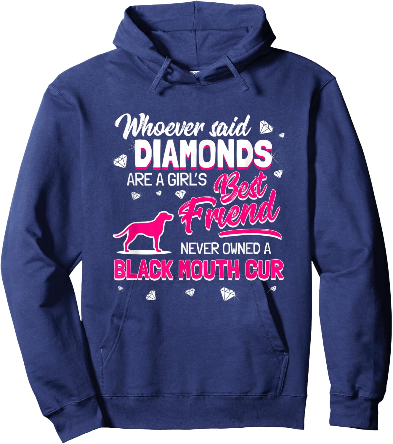 Black Mouth Cur Hoodie - Hoodie | Navy
