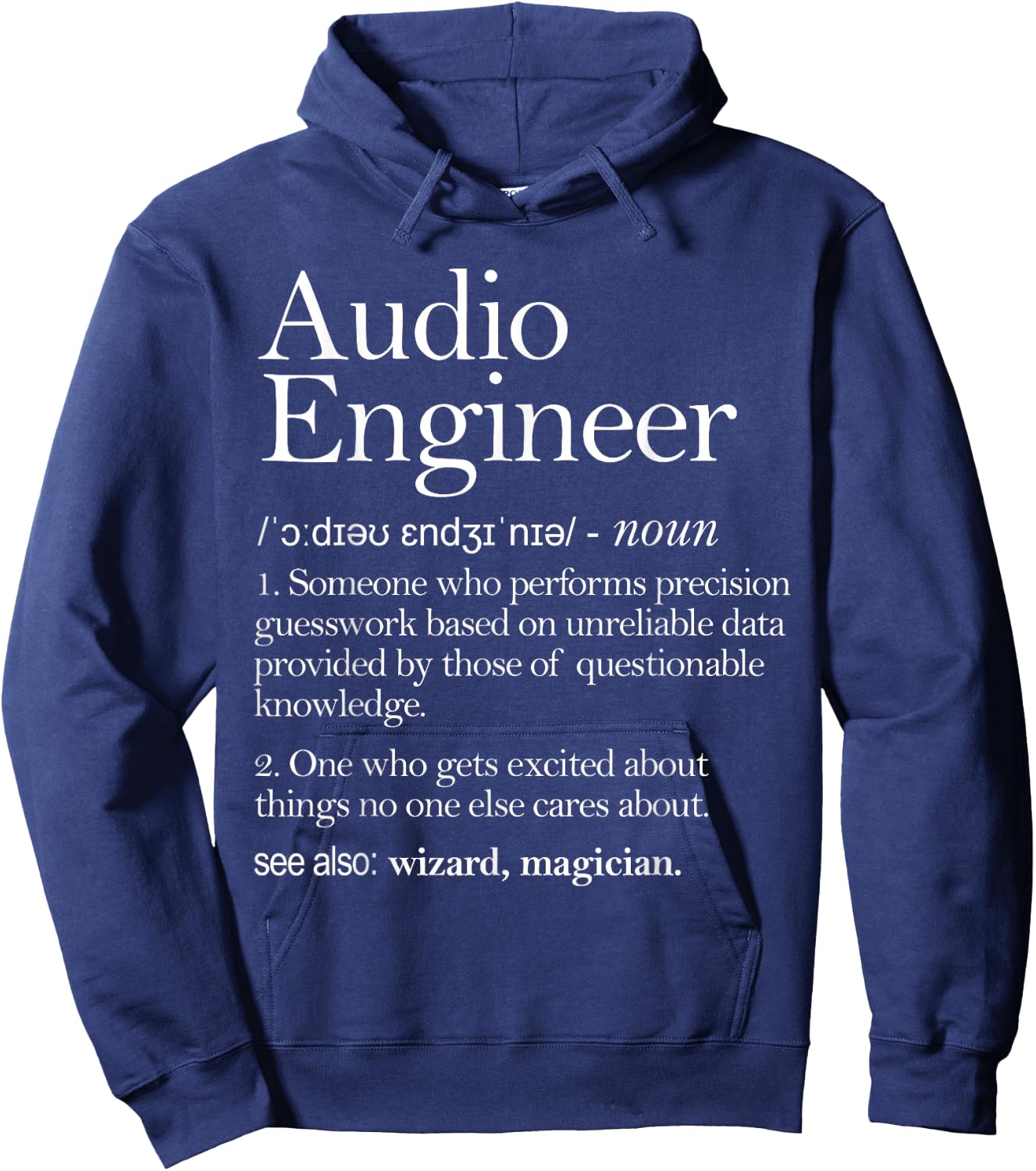 Audio Audio Definition Apparel, Audio Engineering Hoodie - Hoodie | Navy