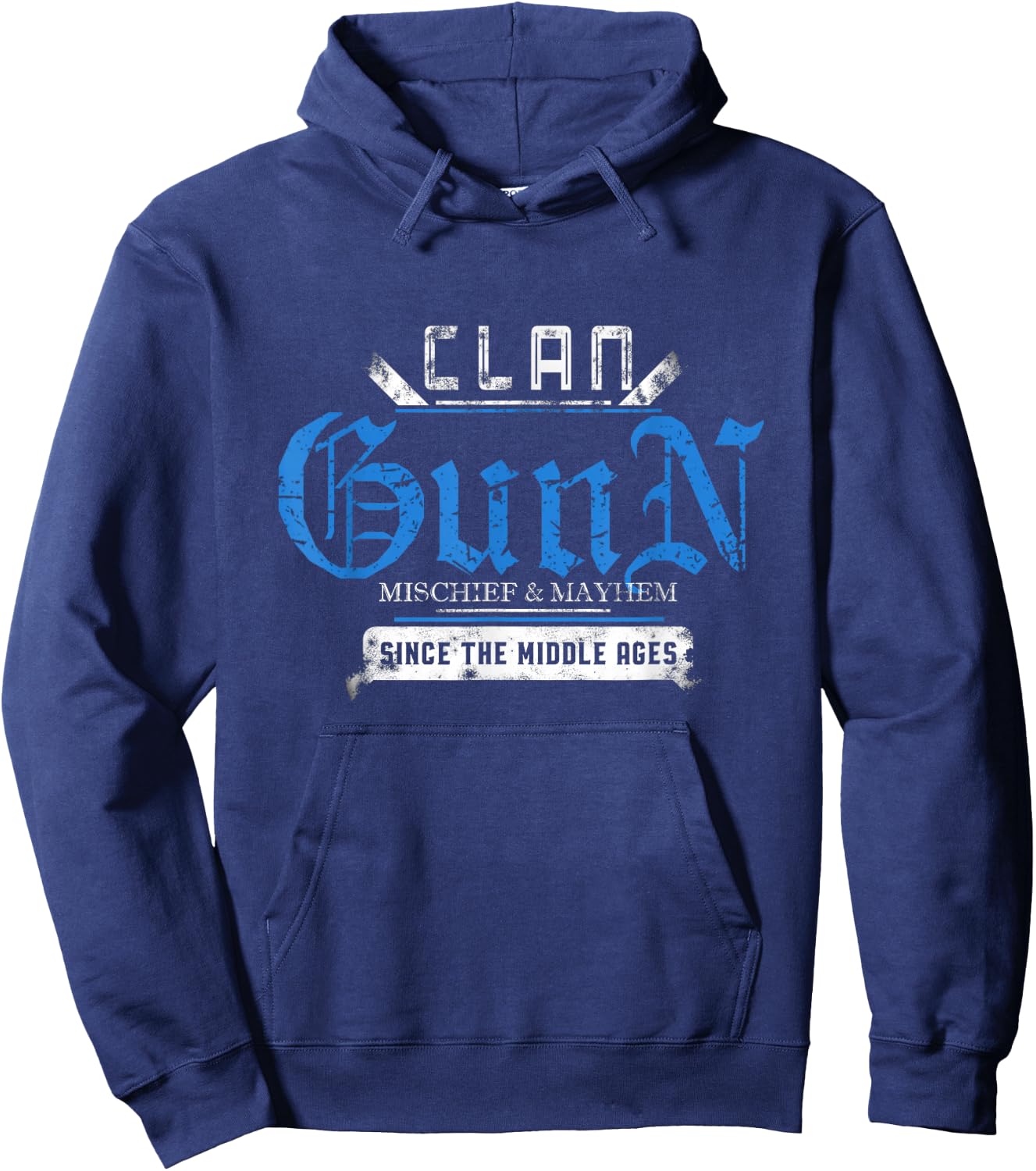 Clan Gunn - Mischief and Mayhem Since The Middle Ages Hoodie - Hoodie | Navy