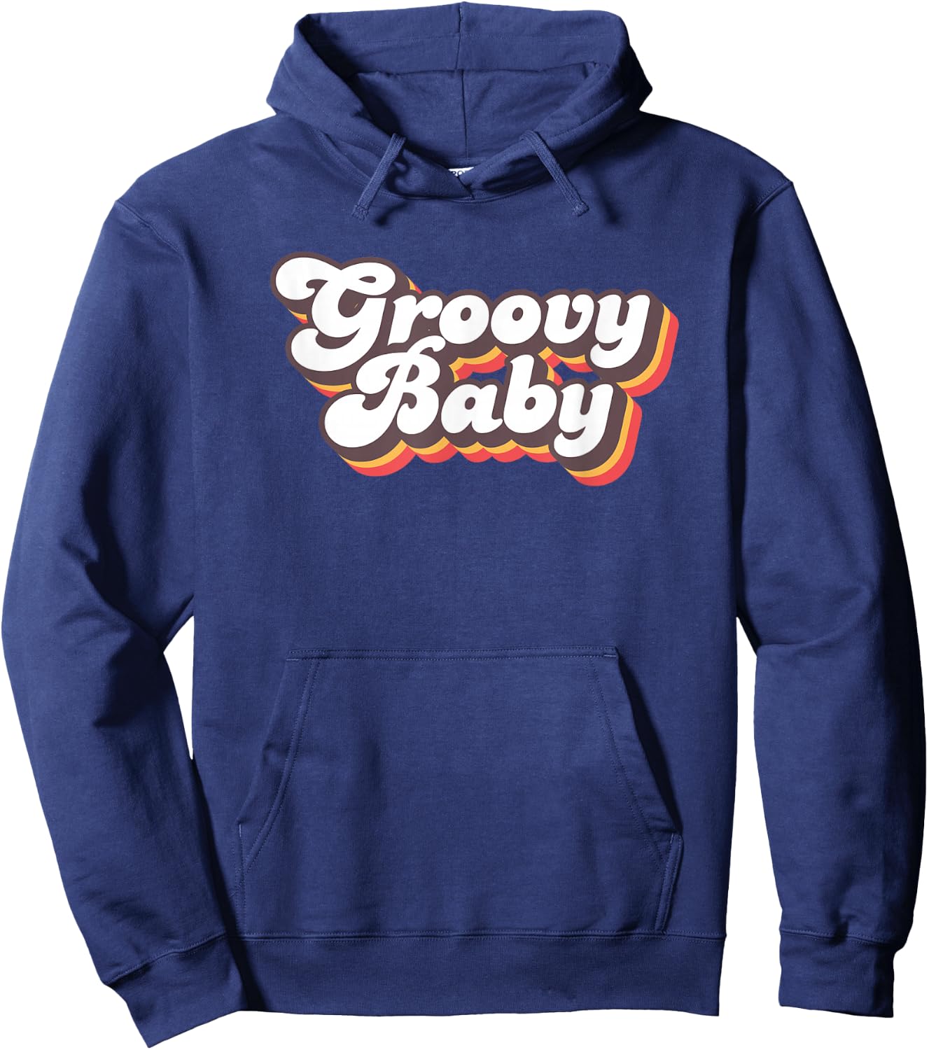 Retro Seventies Style Groovy Baby 70s Fancy Dress Hoodie - Hoodie | Navy