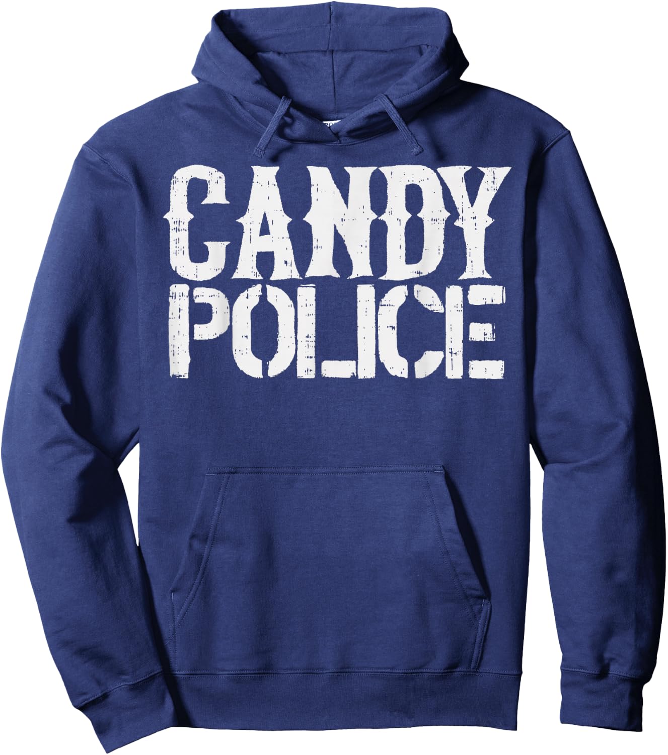 Candy Police Shirt Funny Parents Halloween Costume Party Hoodie - Hoodie | Navy