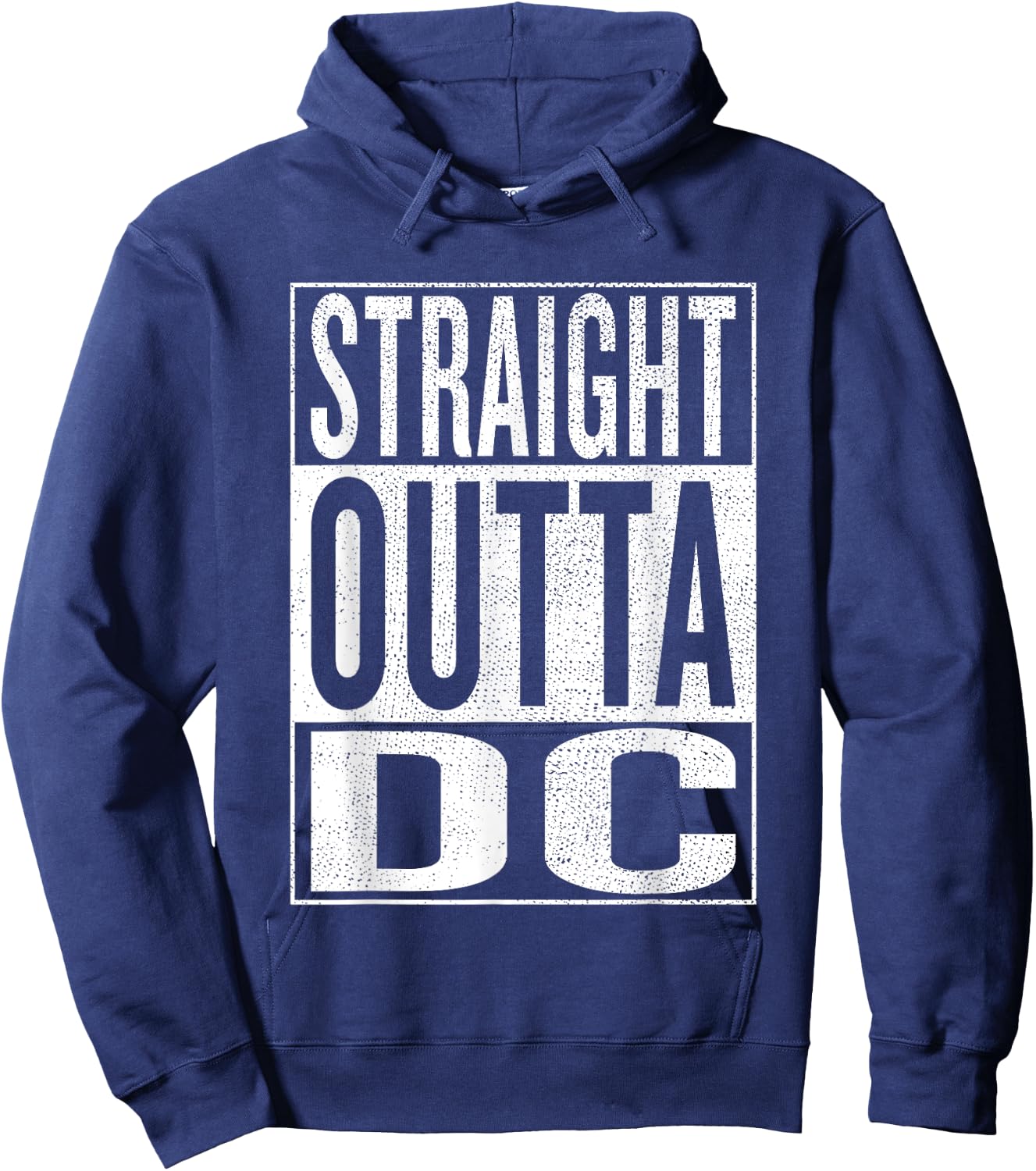 Straight outta DC District of Columbia Gift Hoodie - Hoodie | Navy