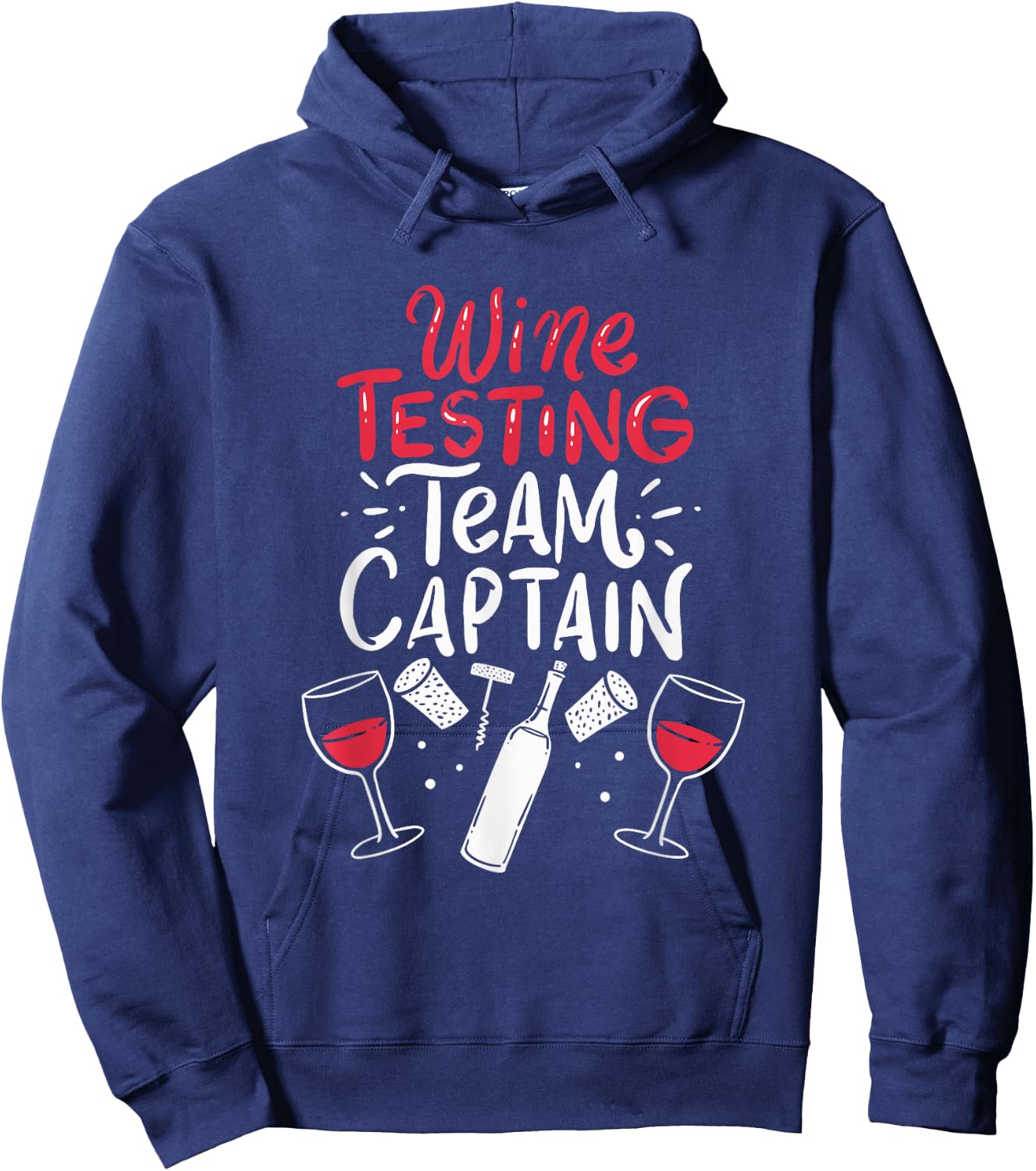 Funny Wine tasting team shirts, Wine Tasting Team Captain Hoodie - Hoodie | Navy