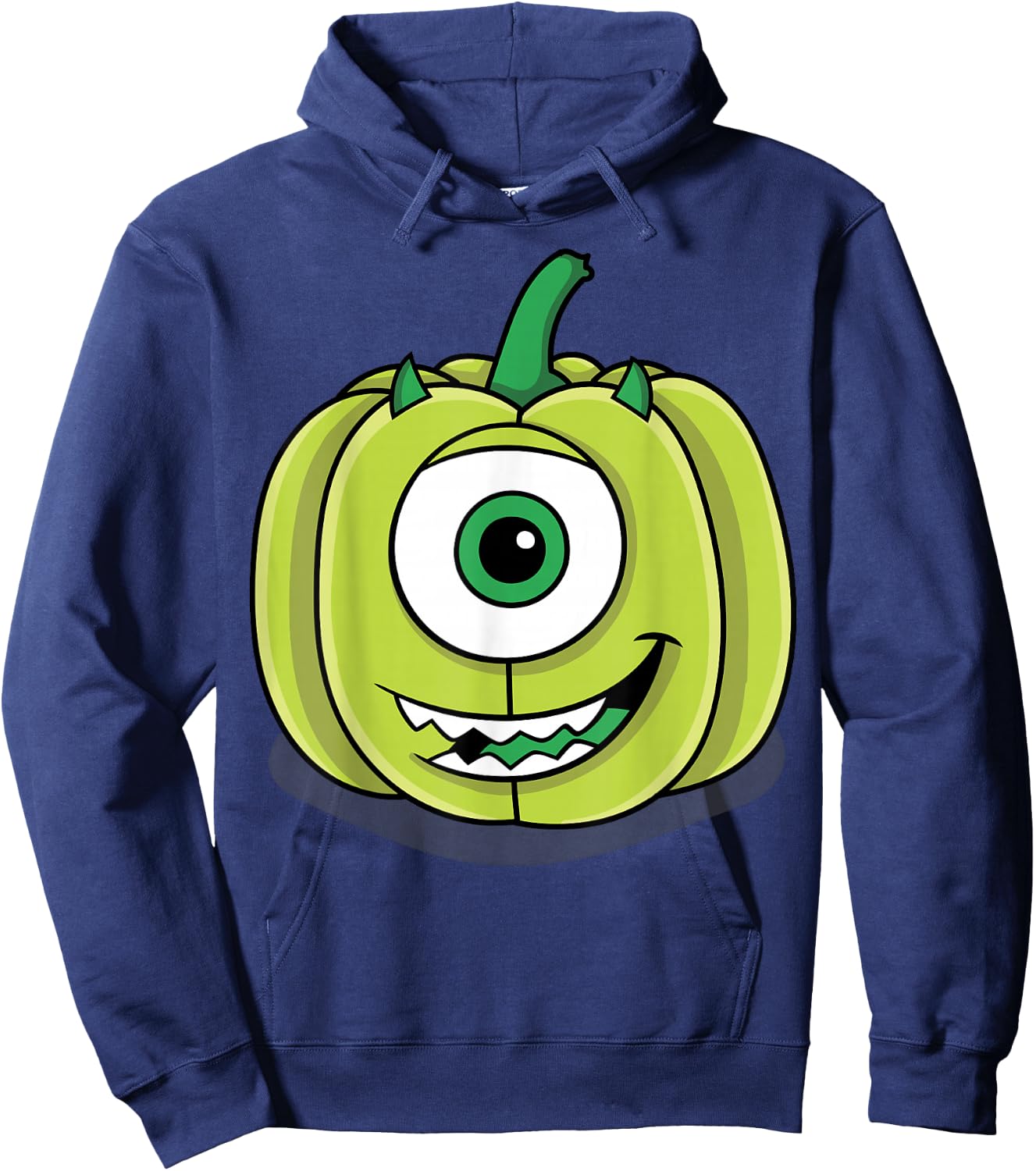Disney Pixar Monsters Inc. Mike Green Pumpkin Halloween Hoodie - Hoodie | Navy