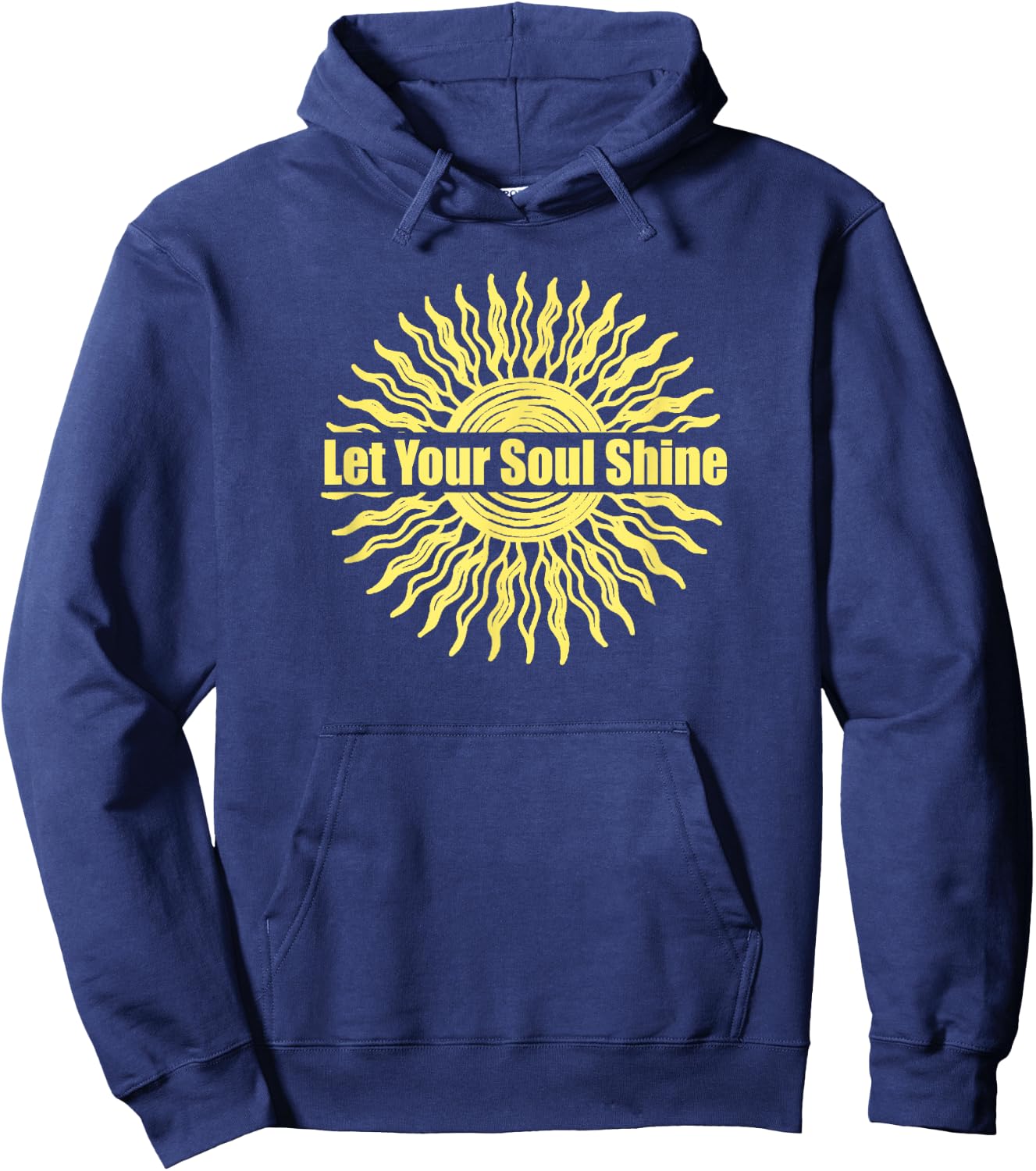Tribal Art Let Your Soul Shine Inspirational Motivational Hoodie - Hoodie | Navy