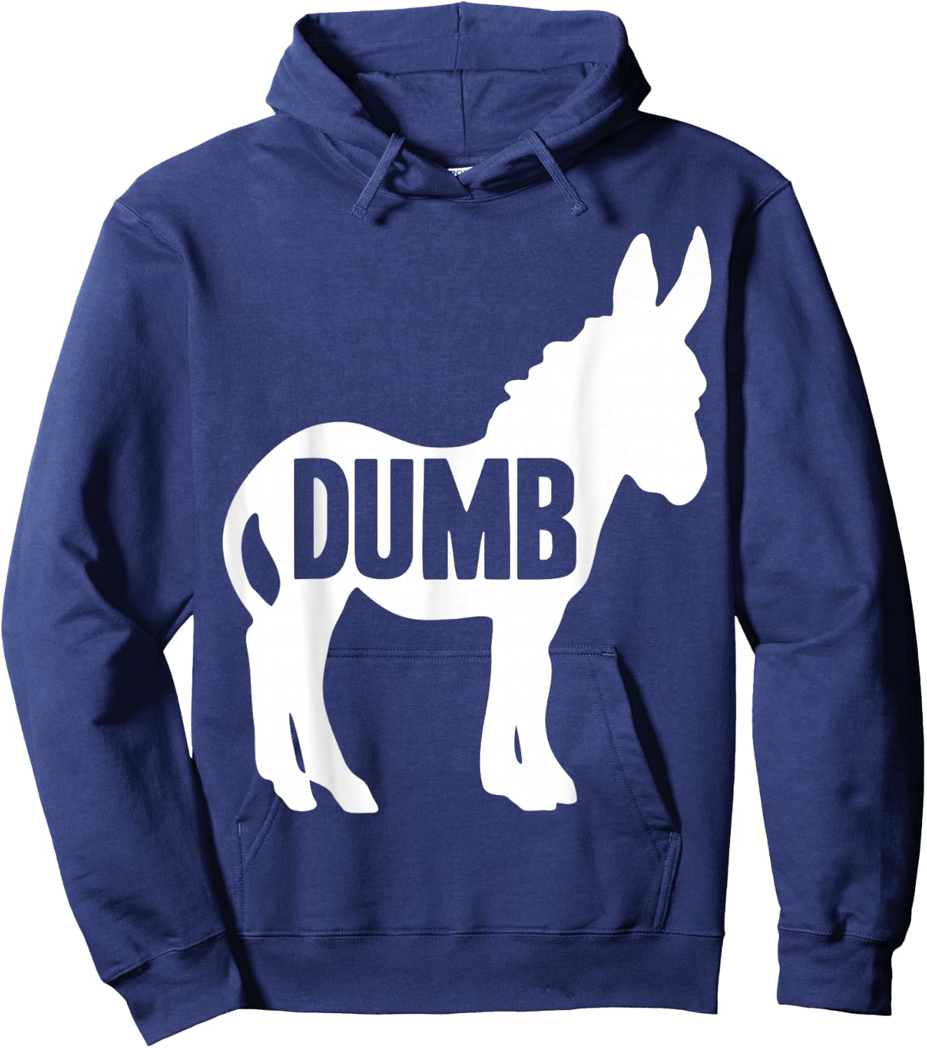 Dumb Ass Donkey Funny Image Pun Hoodie - Hoodie | Navy