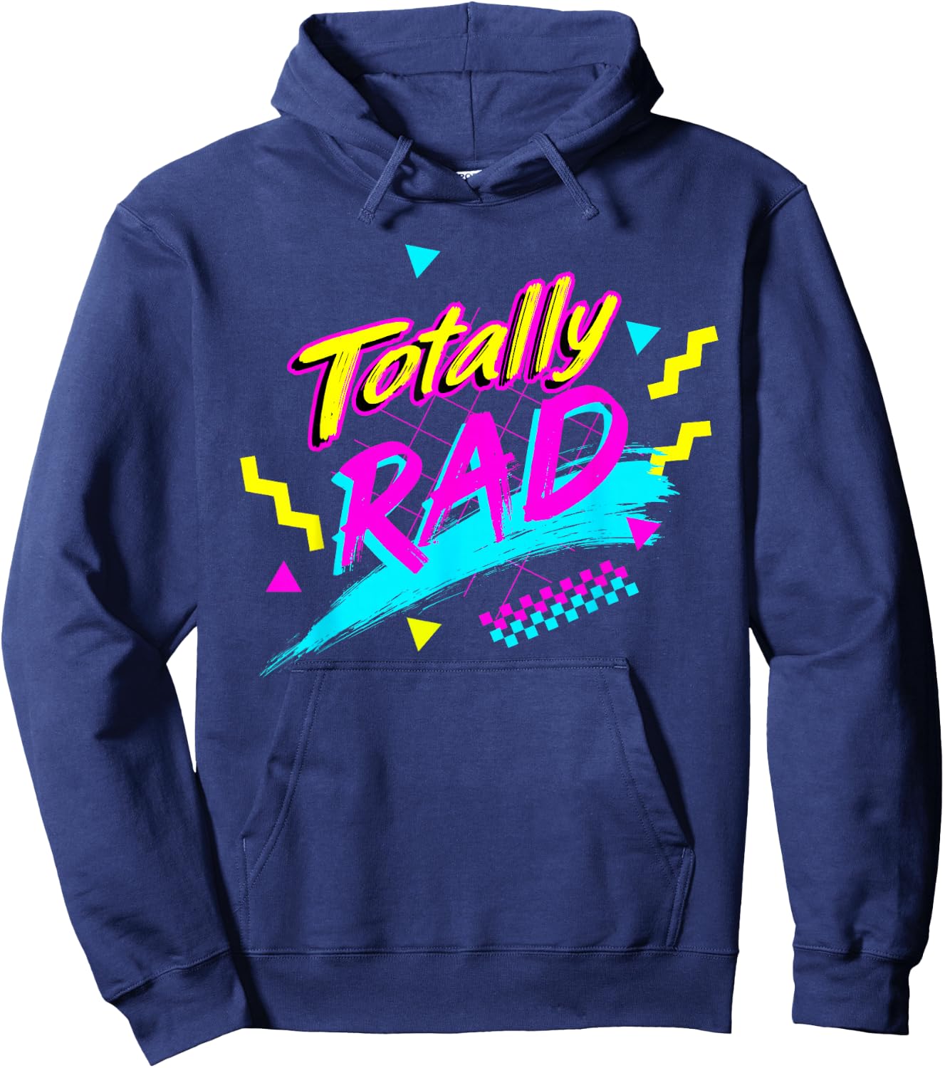 Totally Wheel Back to the 80s Throwback Classic Retro Hoodie - Hoodie | Navy