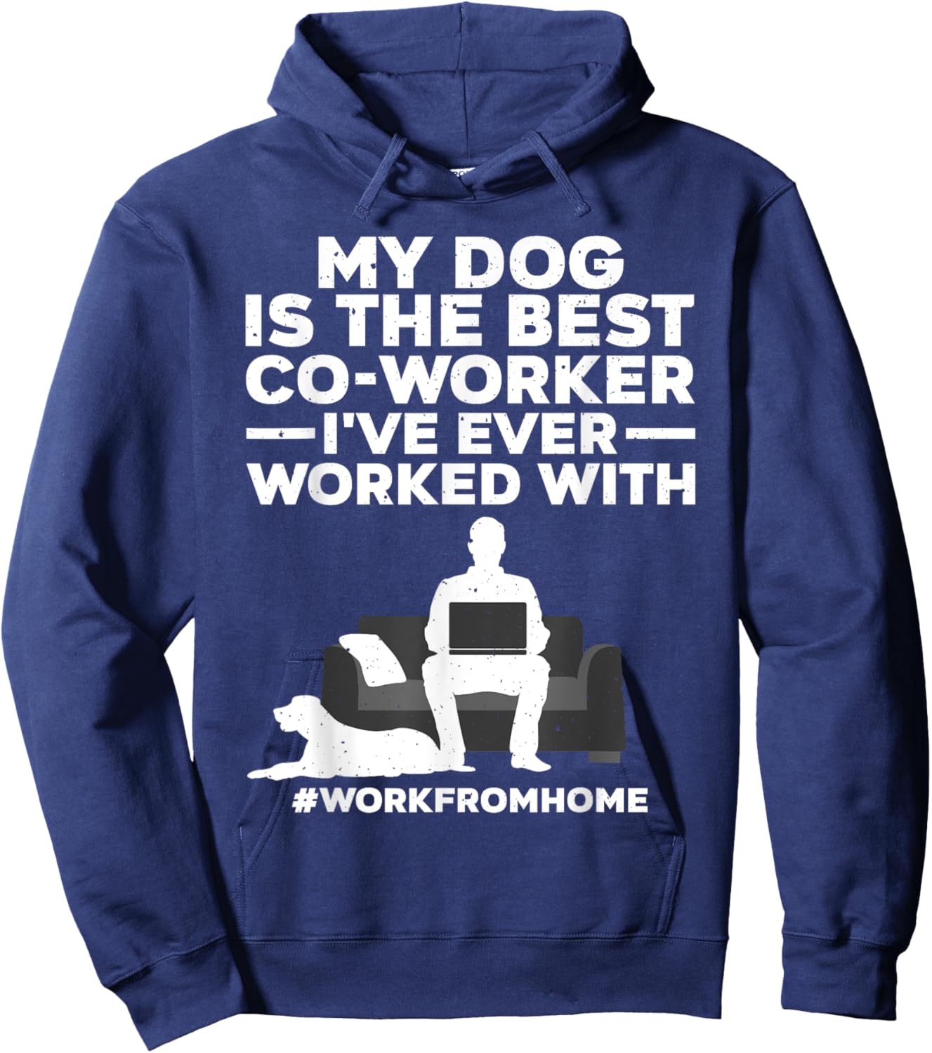 Cool Work From Home Art Women WFH Working From Home Hoodie - Hoodie | Navy