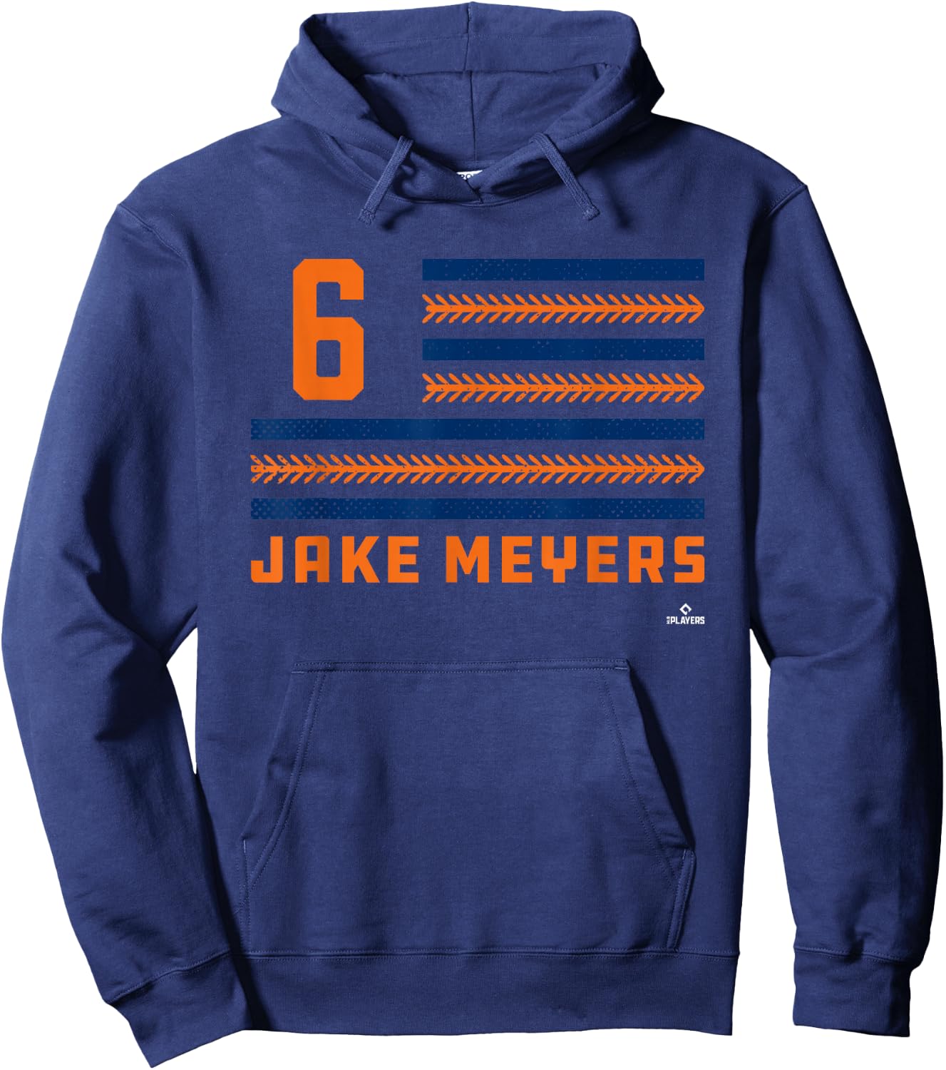 Flag Stripes Jake Meyers Houston Baseball MLBPA Hoodie - Hoodie | Navy