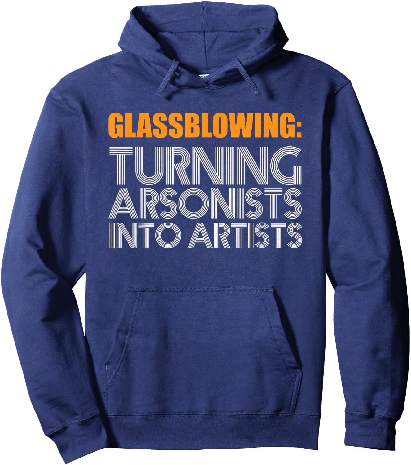 Funny Glass Blower Glassblowing Fire Art Hobby Gift Hoodie - Hoodie | Navy