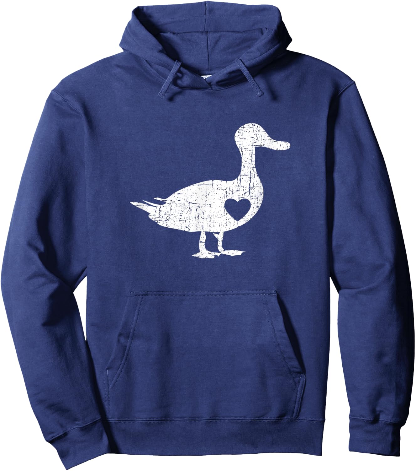 I Love Ducks Farmer White Fowl Duck Lover Girl Hoodie - Hoodie | Navy
