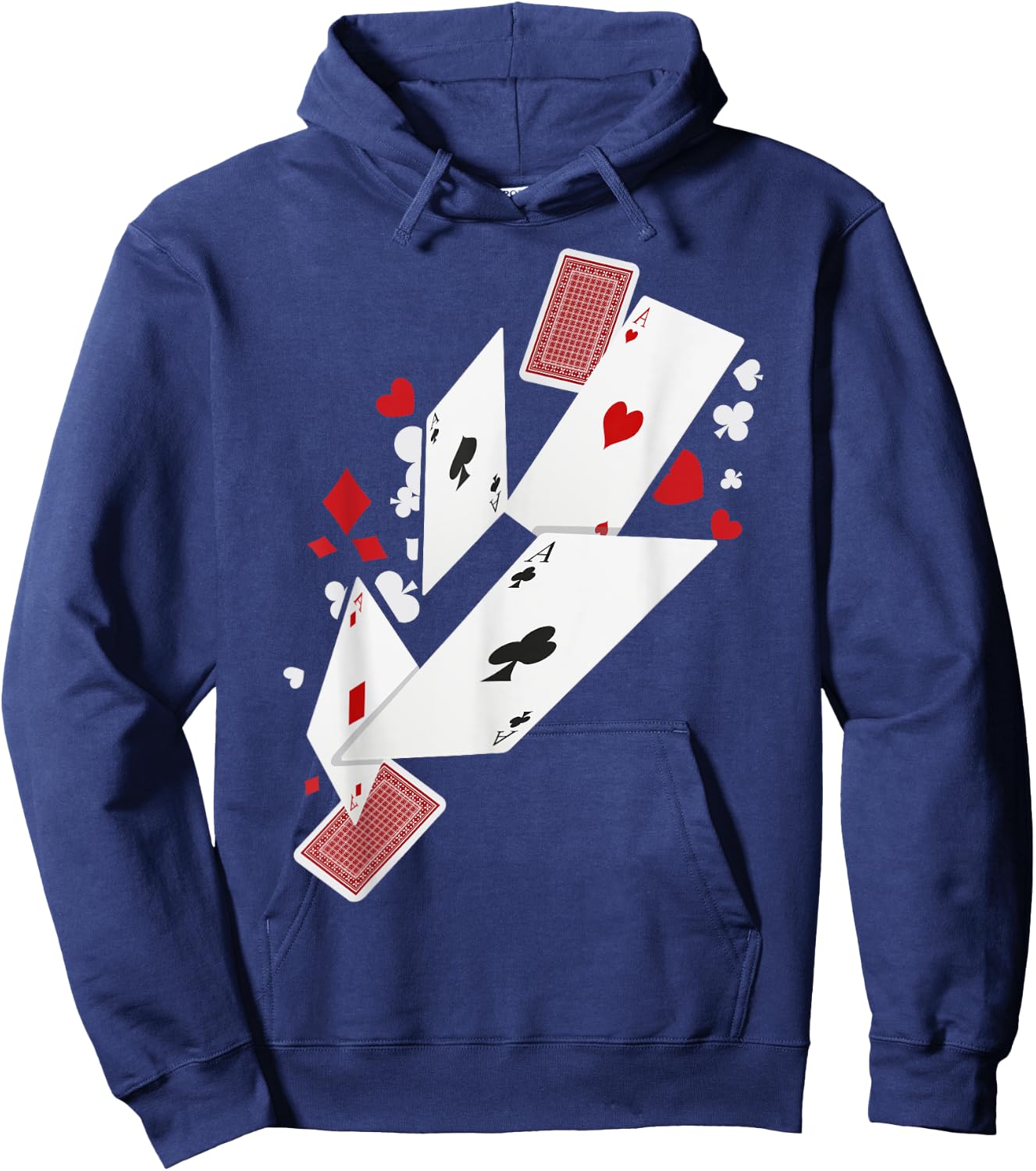 Card Shark Poker Player Four Aces Gambling Gift Hoodie - Hoodie | Navy