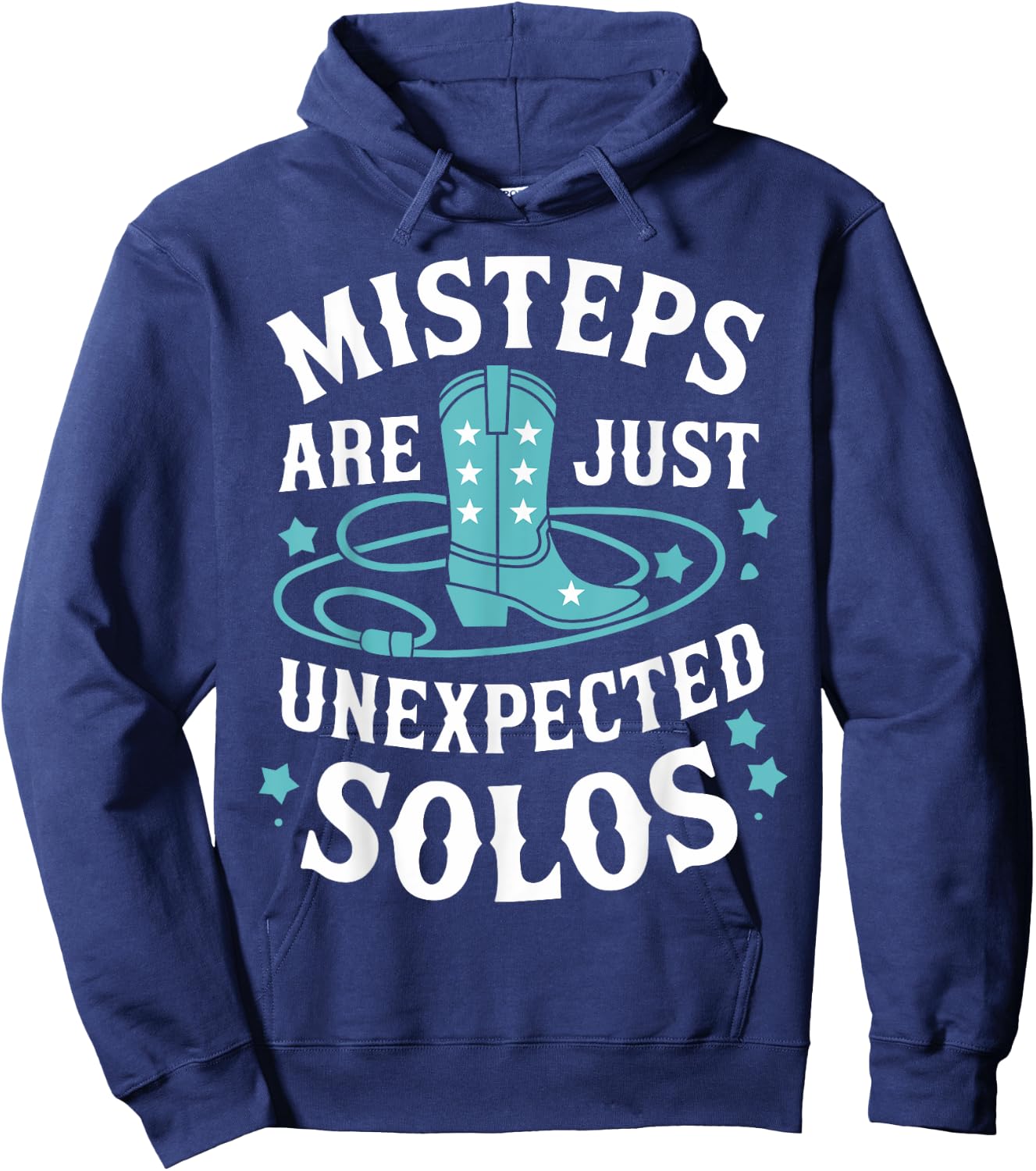 Line Dancing Missteps Are Just Unexpected Solos Line Dancer Hoodie - Hoodie | Navy