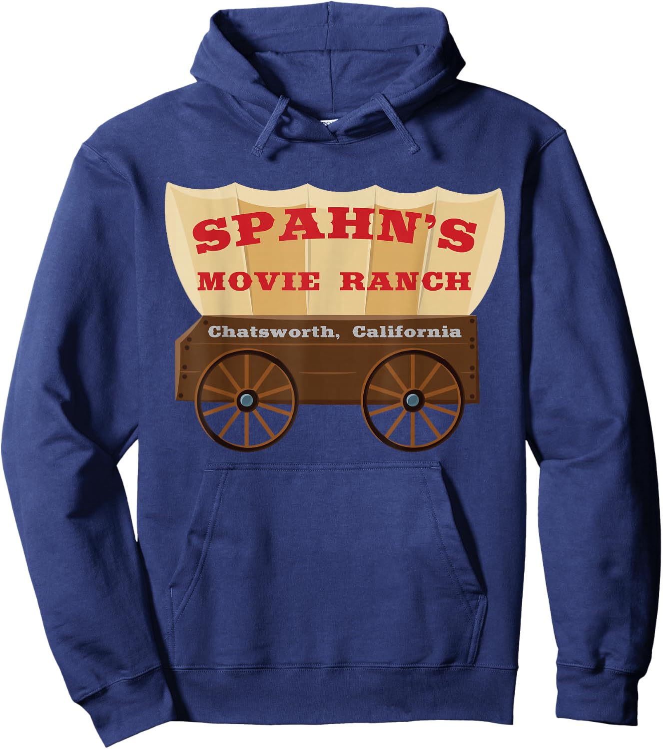Spahn's Movie Ranch Chatsworth California Hoodie - Hoodie | Navy