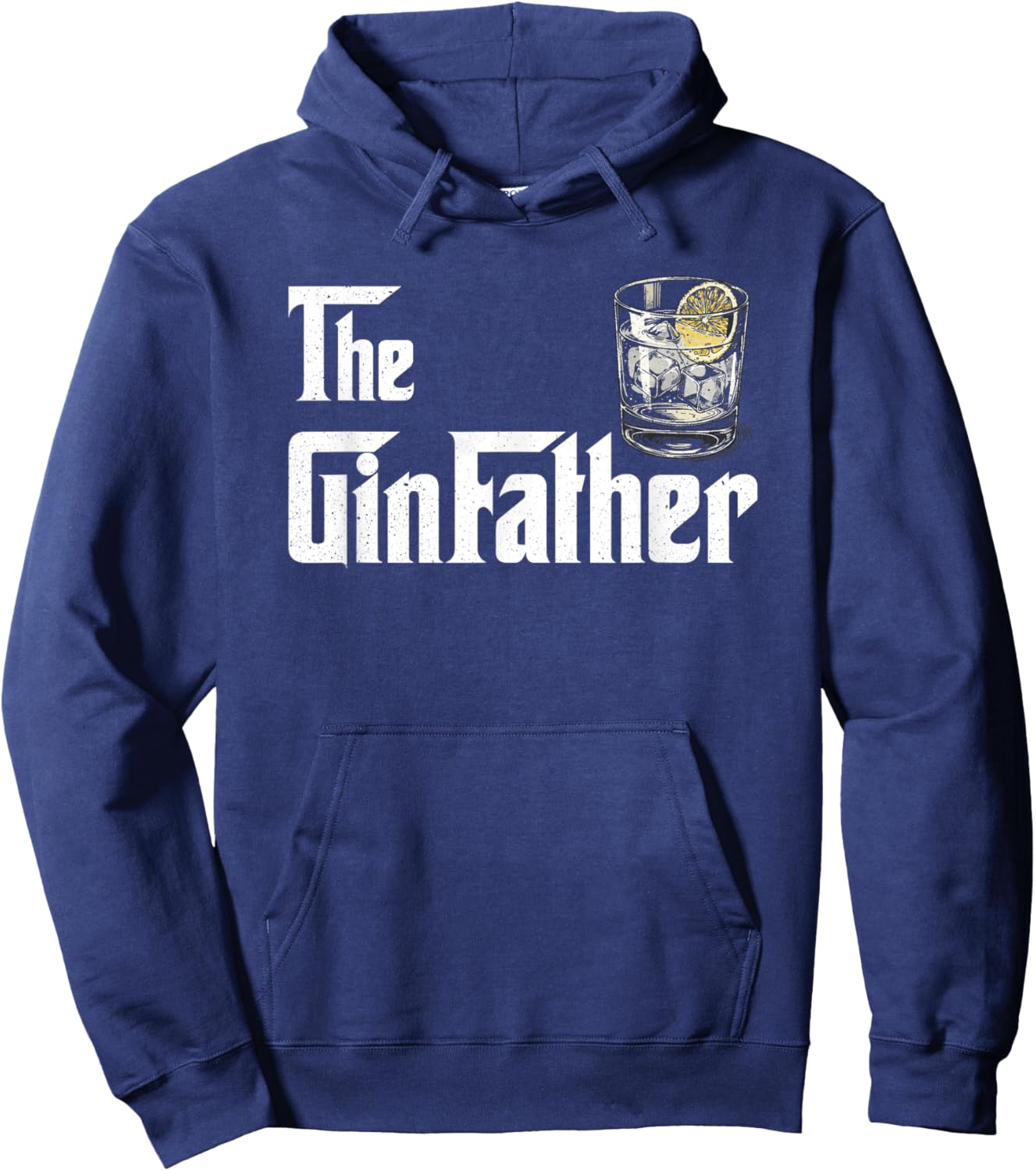 Gin Father GinFather Funny Gin and Tonic Cocktail T Hoodie - Hoodie | Navy