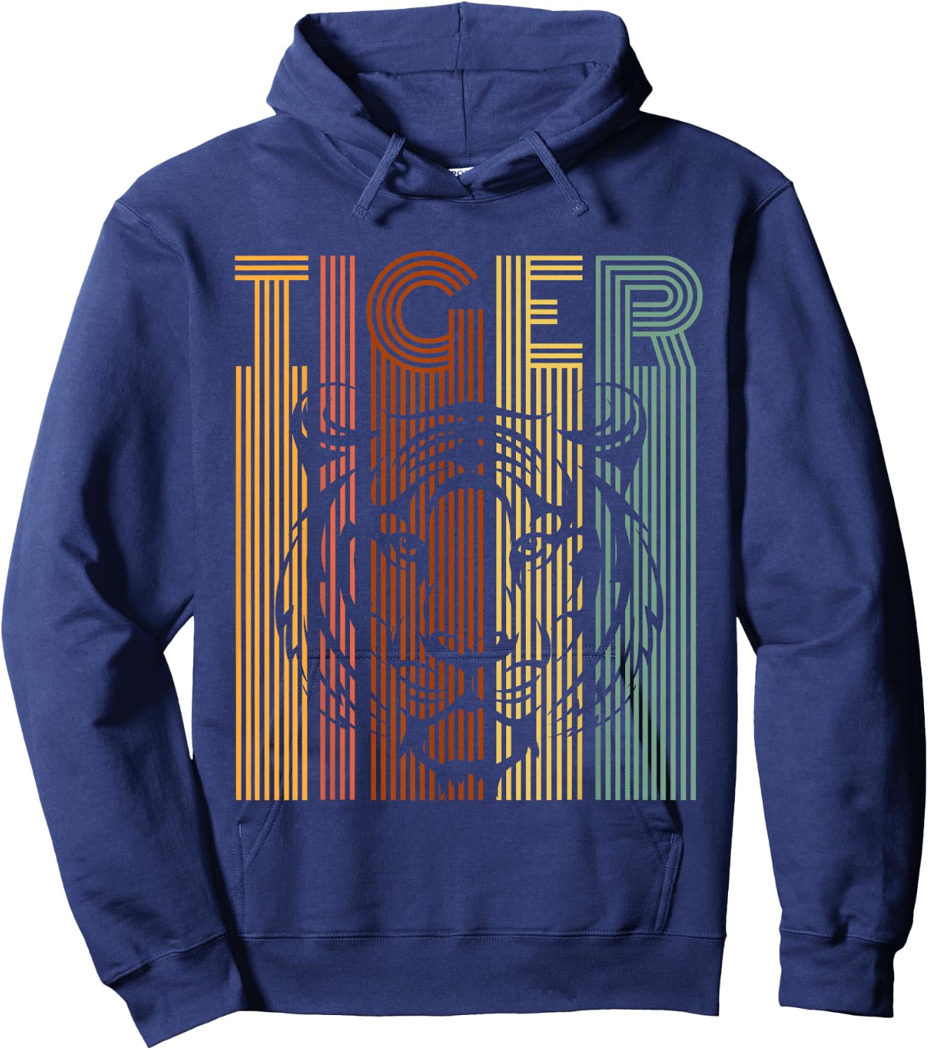 Vintage Tiger Retro Tiger Shirt Women Men Kids Hoodie - Hoodie | Navy