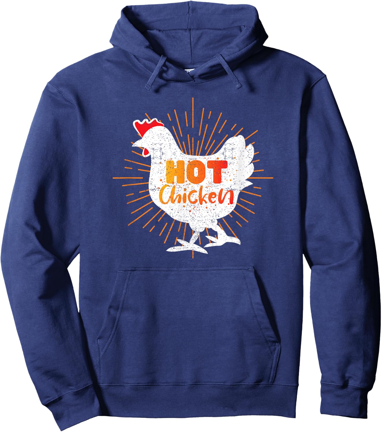 Fried Chicken Lover Design - Nashville Hot Chicken Hoodie - Hoodie | Navy