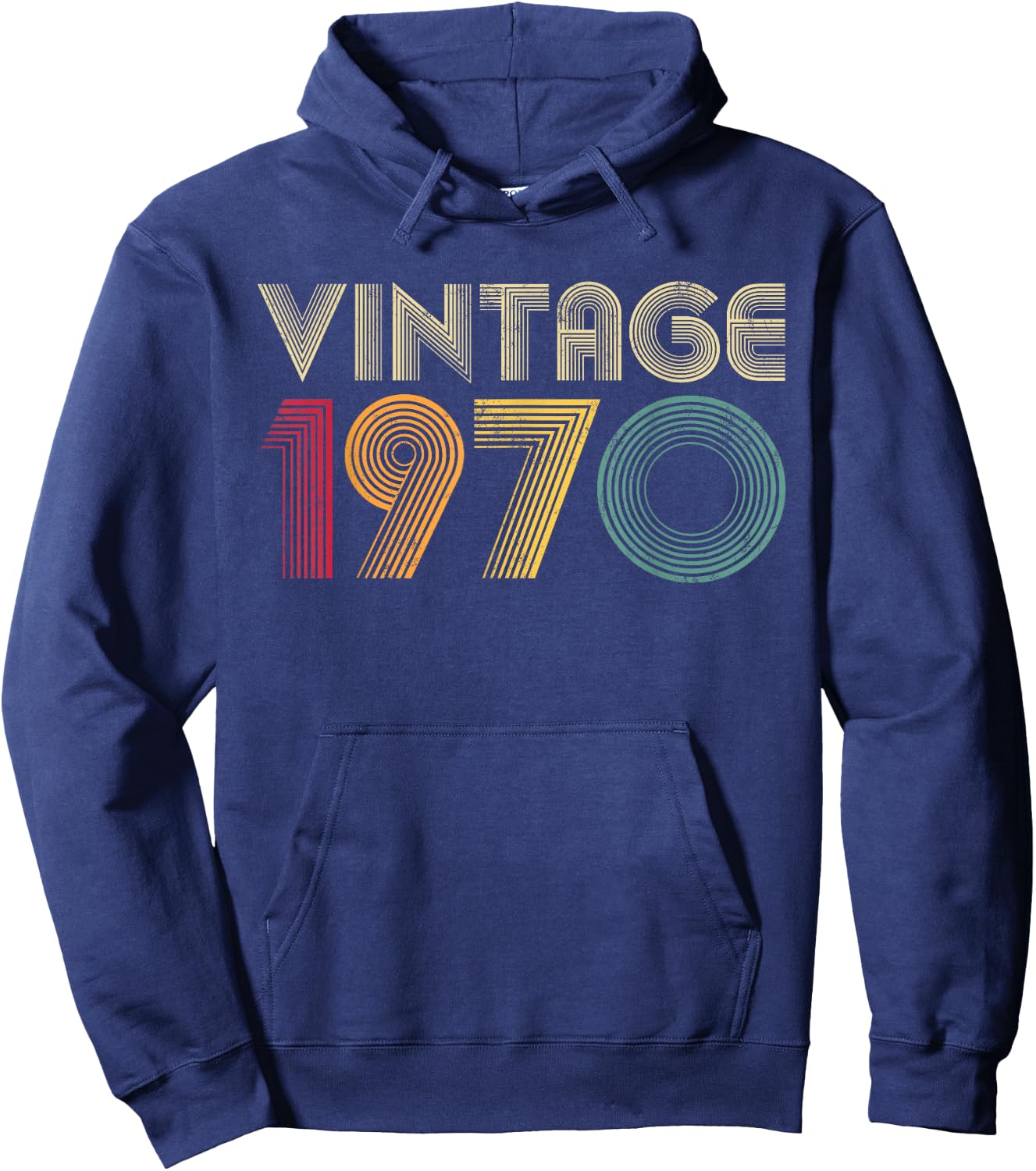 55th Birthday Gift Men 1970 55 Years Old Retro Hoodie - Hoodie | Navy