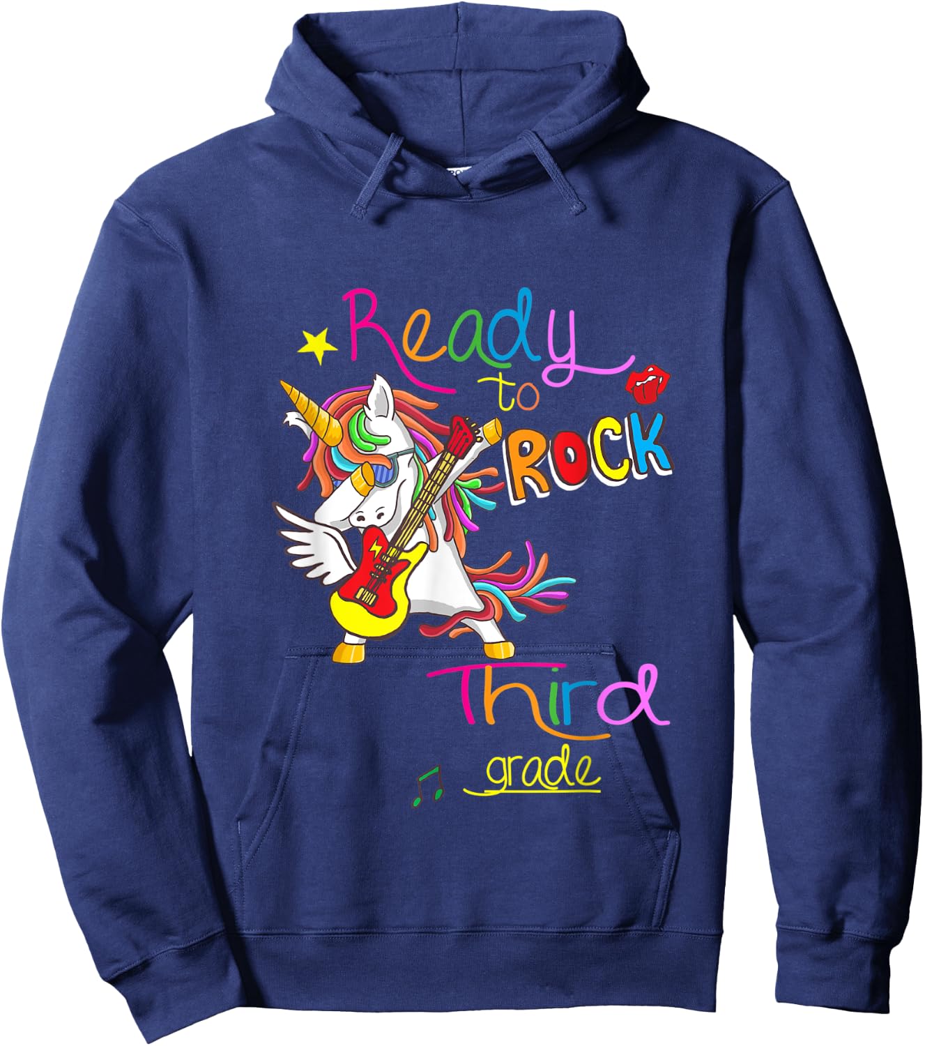 Ready to rock third grade Back to school Hoodie - Hoodie | Navy