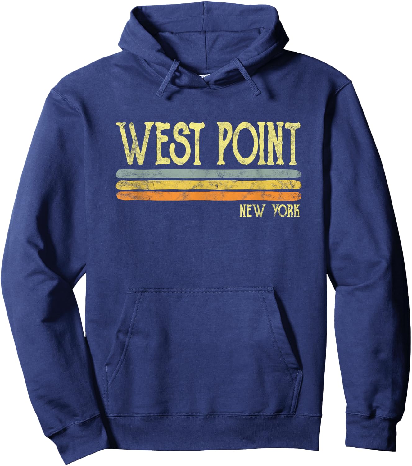 Vintage West Point New York Ny Love Gift Souvenir Hoodie - Hoodie | Navy