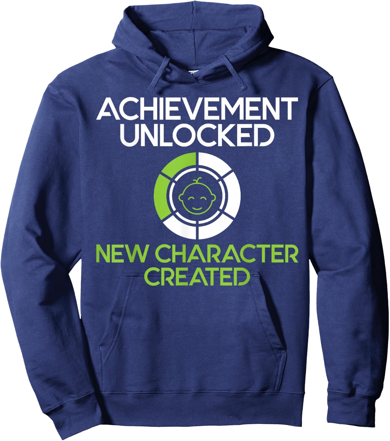 Character Created New Dad Pregnancy Announcement Gamer Hoodie - Hoodie | Navy