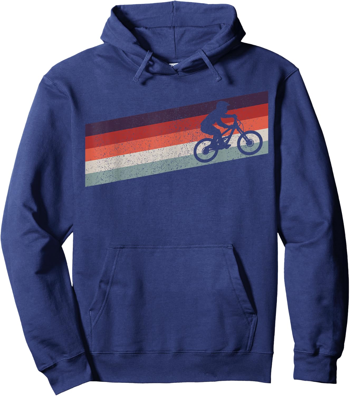 Mountain Bike Vintage MTB Bicycle Downhill Biking Biker Gift Hoodie - Hoodie | Navy