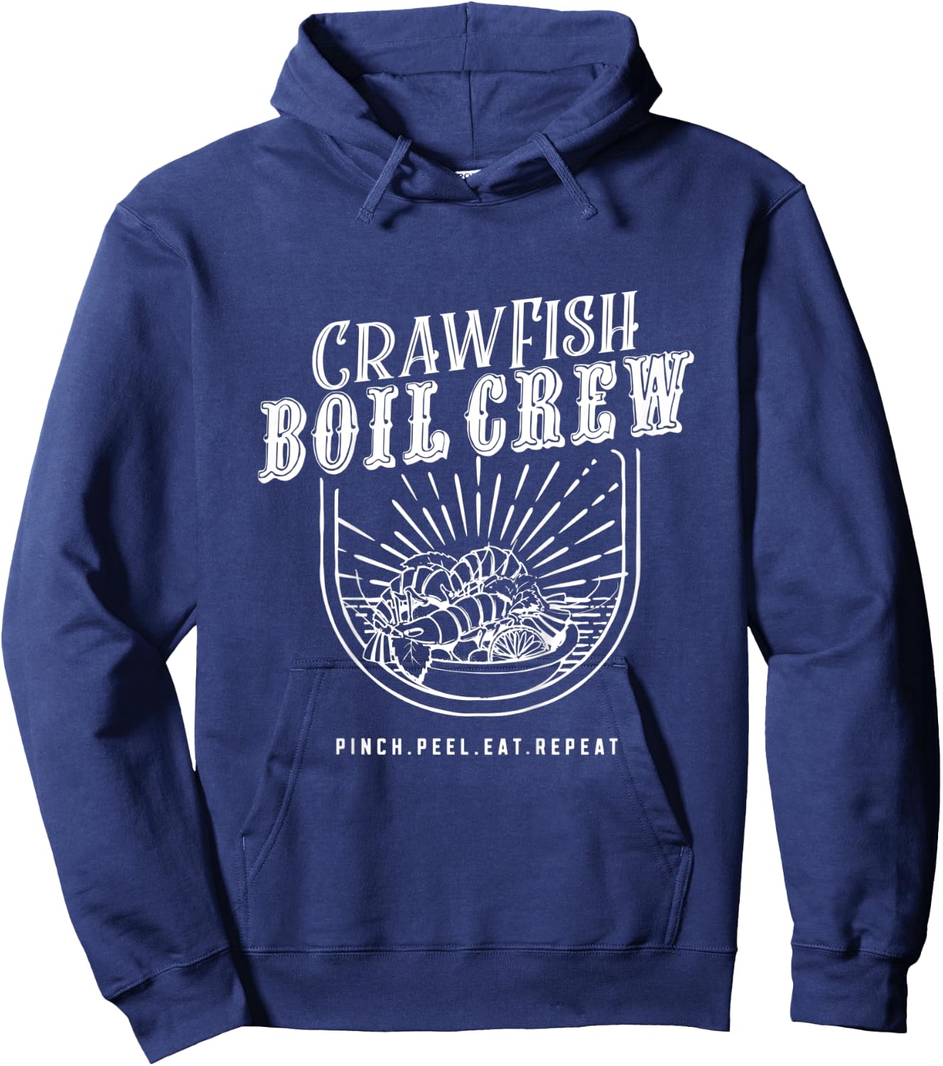 Kids Crawfish Boil Crew fun Festival Gift Shirt Hoodie - Hoodie | Navy
