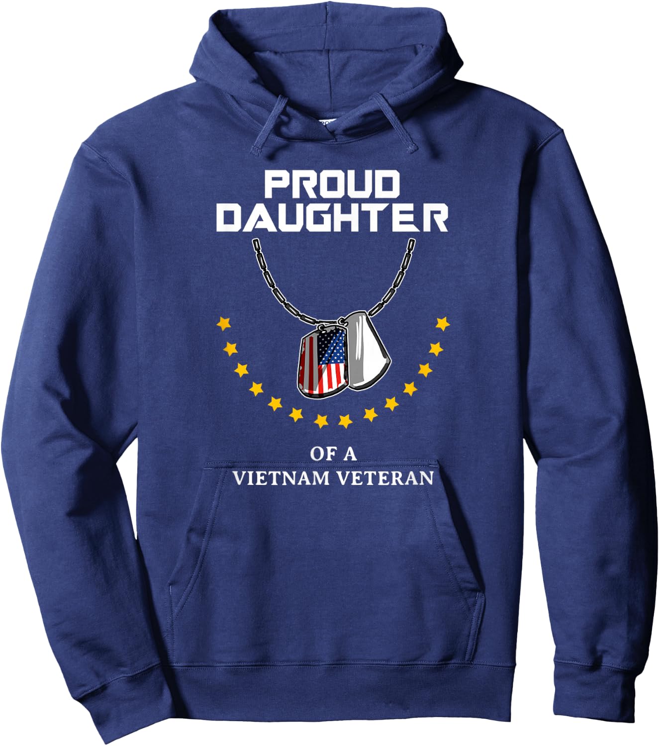 Proud Daughter Of A Vietnam Veteran Cool Army Soldier Gift Hoodie - Hoodie | Navy