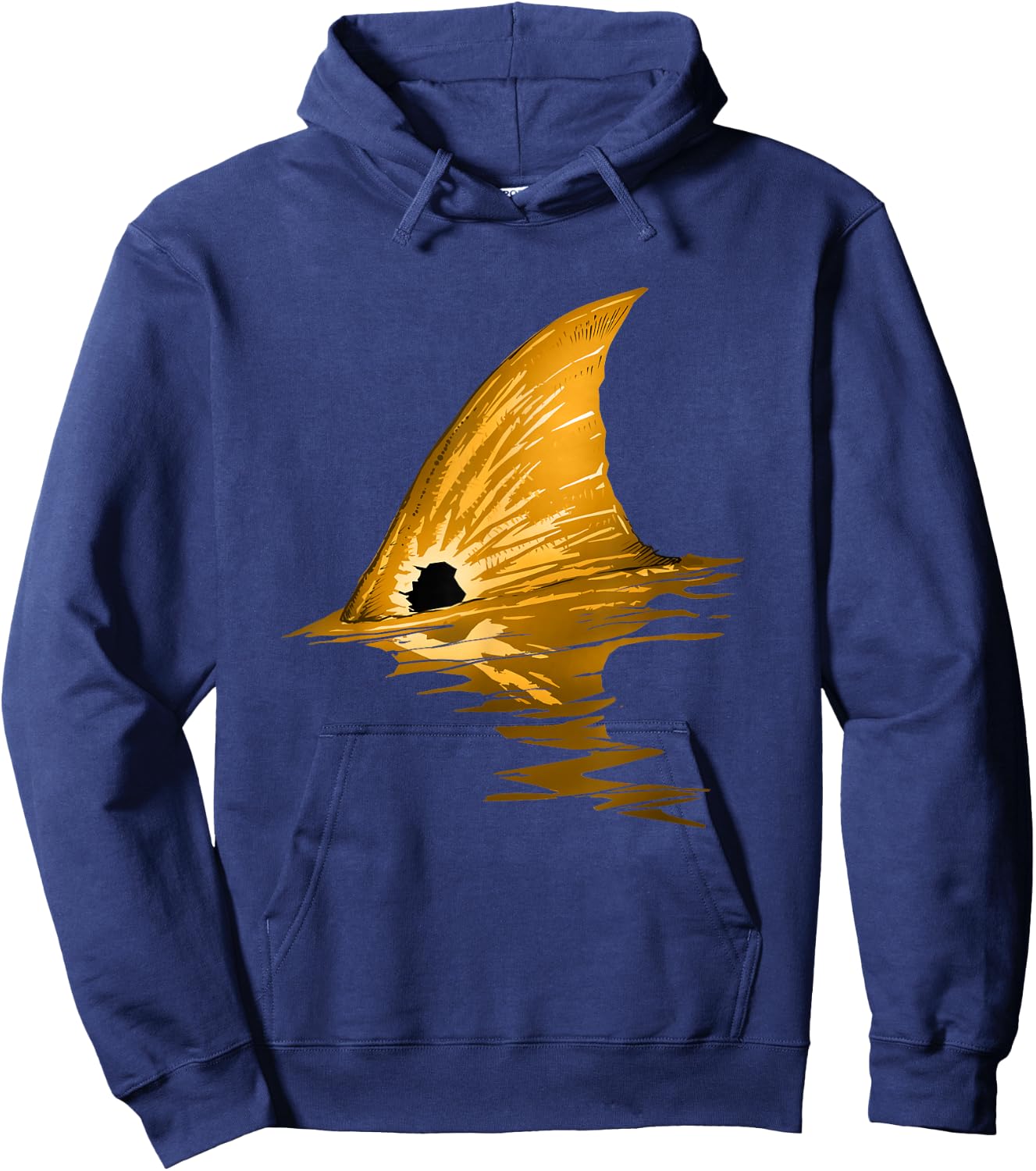 Tailing Redfish | Red Drum Fish Shirt Hoodie - Hoodie | Navy