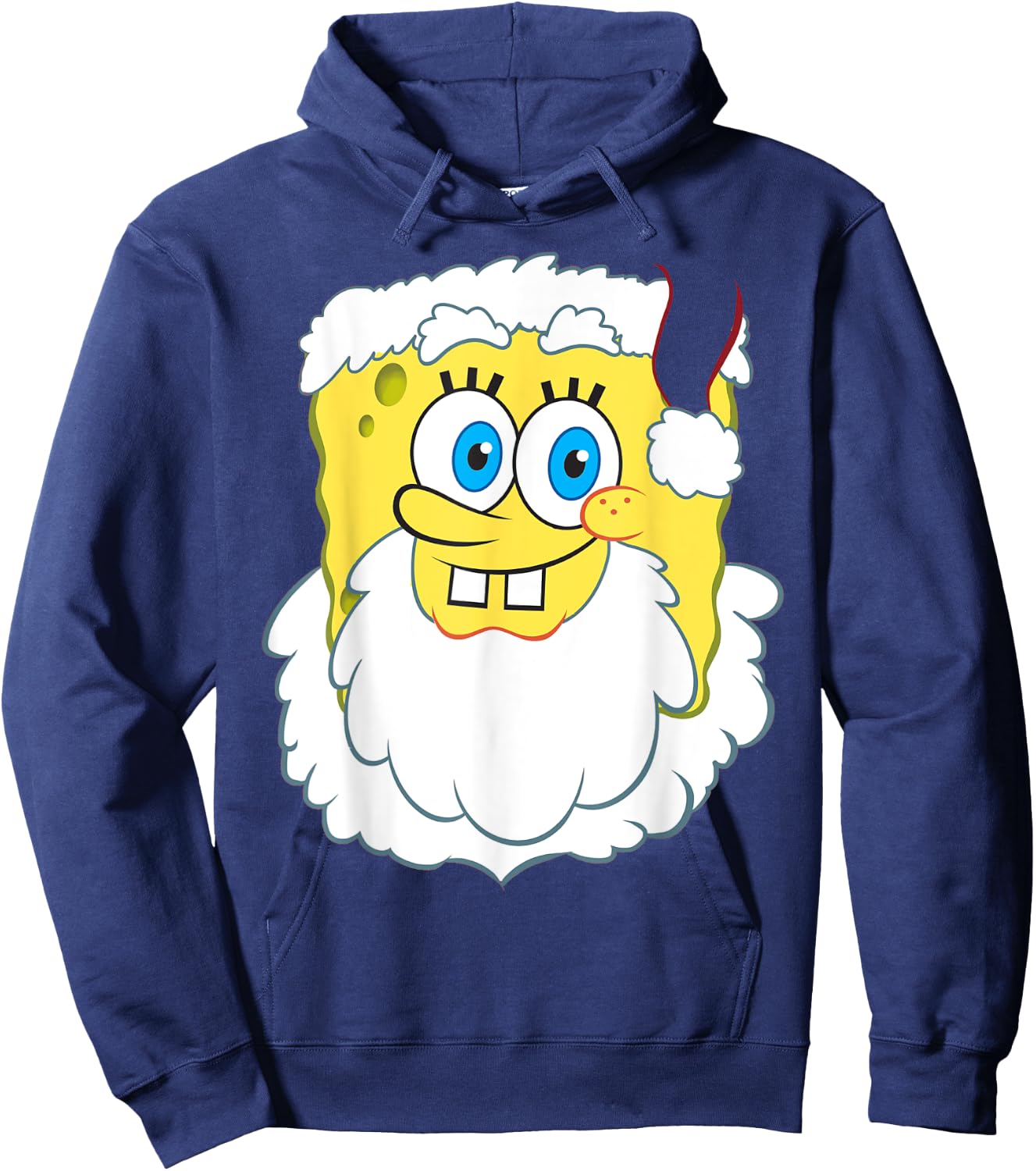 Spongebob SquarePants Large Santa Clause Christmas Hoodie - Hoodie | Navy