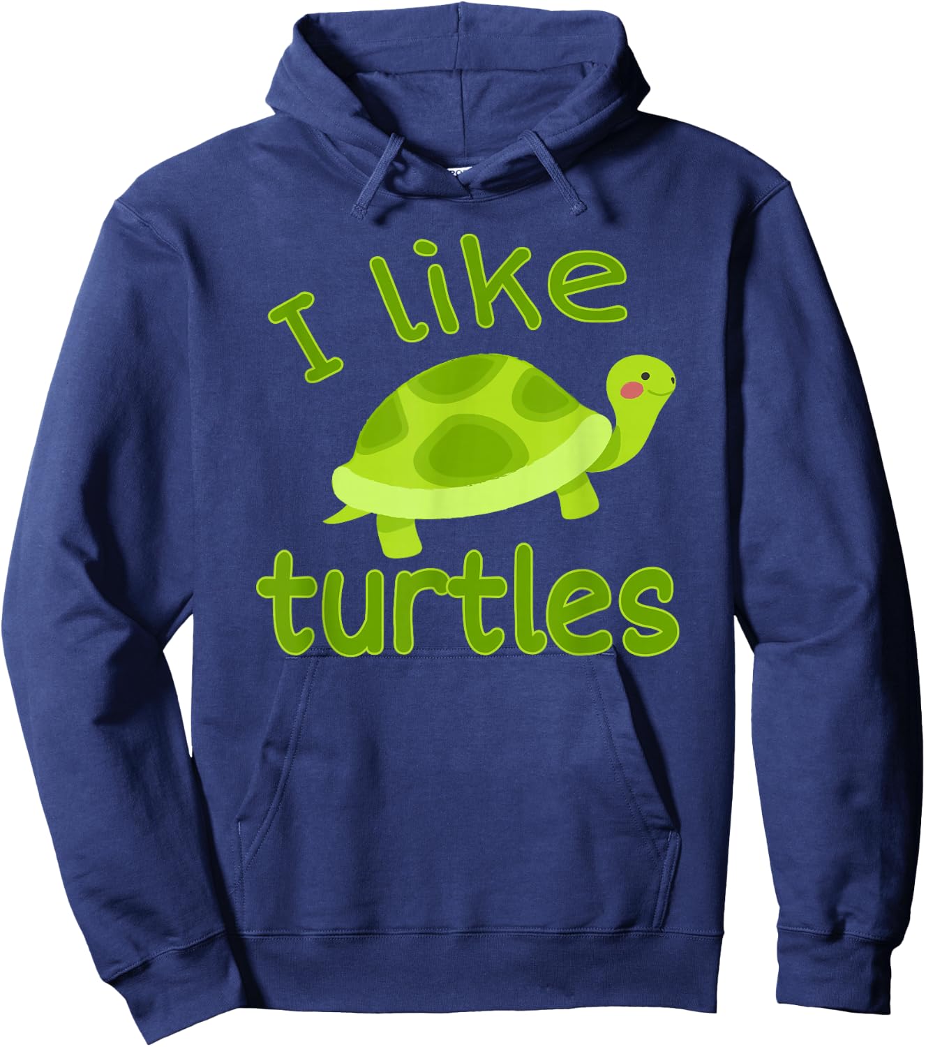 I Love Turtles - I Like Turtles Vintage Tortoise Reptile Hoodie - Hoodie | Navy