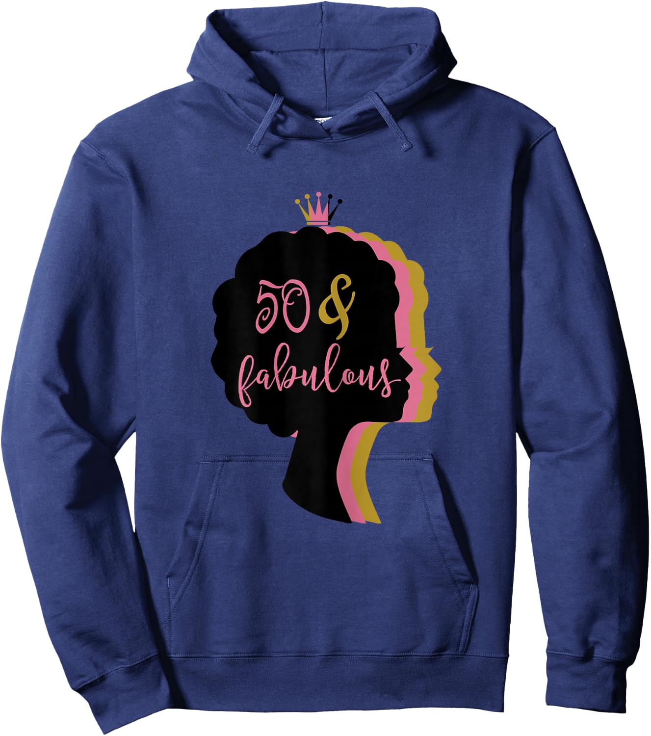 50 & Fabulous . 50th Birthday t shirt Hoodie - Hoodie | Navy