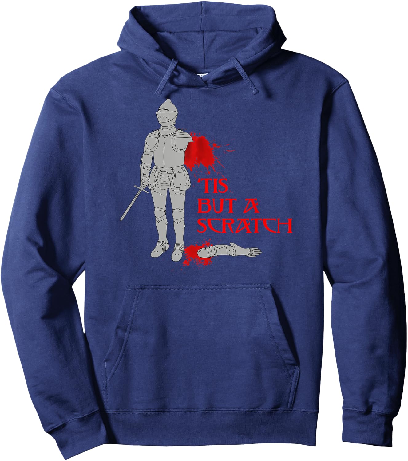 Tis But A Scratch Shirt Knight Shirt Cool Knight Shirt Hoodie - Hoodie | Navy