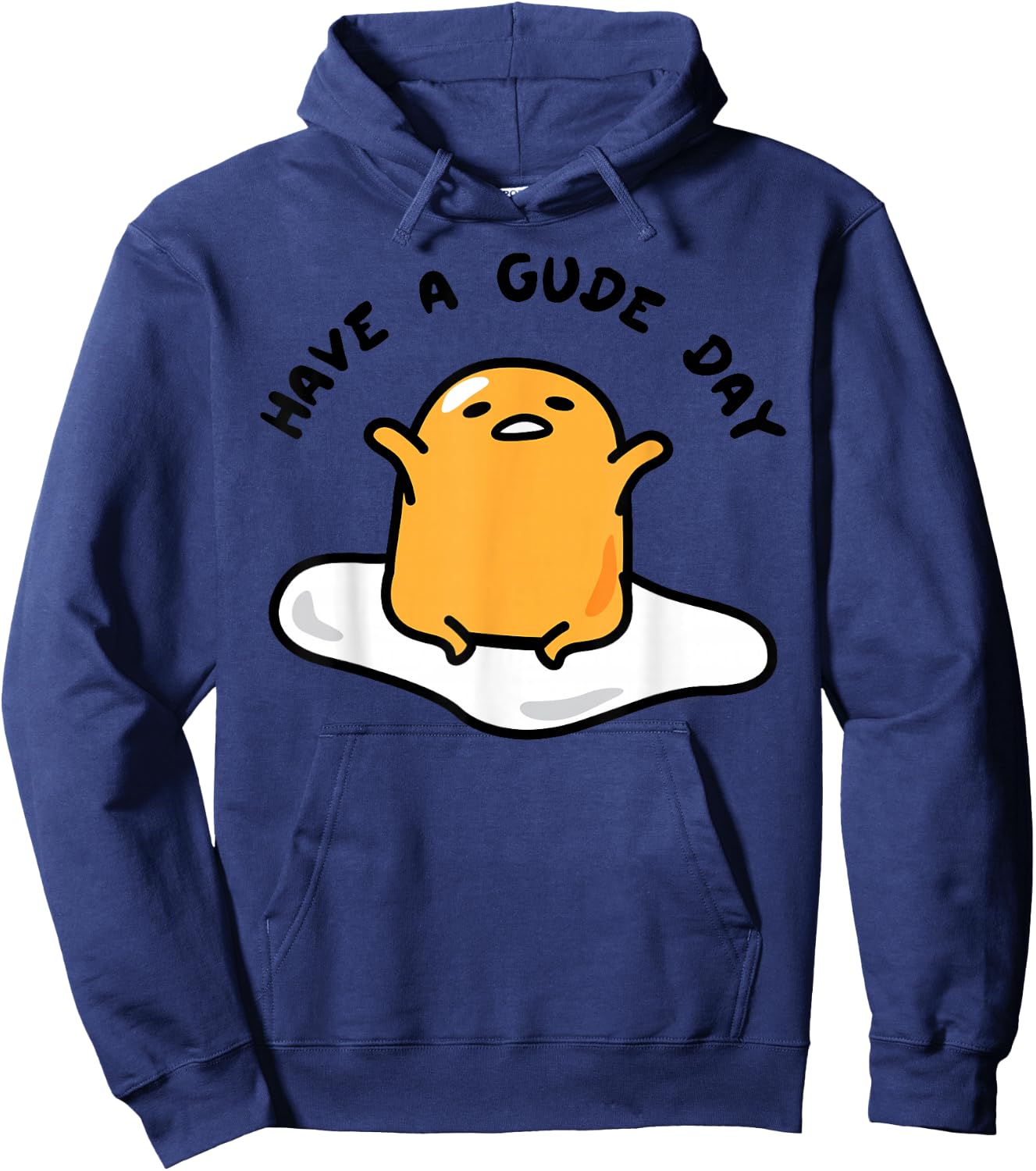 Gudetama Have a Gude Day Good Day Small Hoodie - Hoodie | Navy