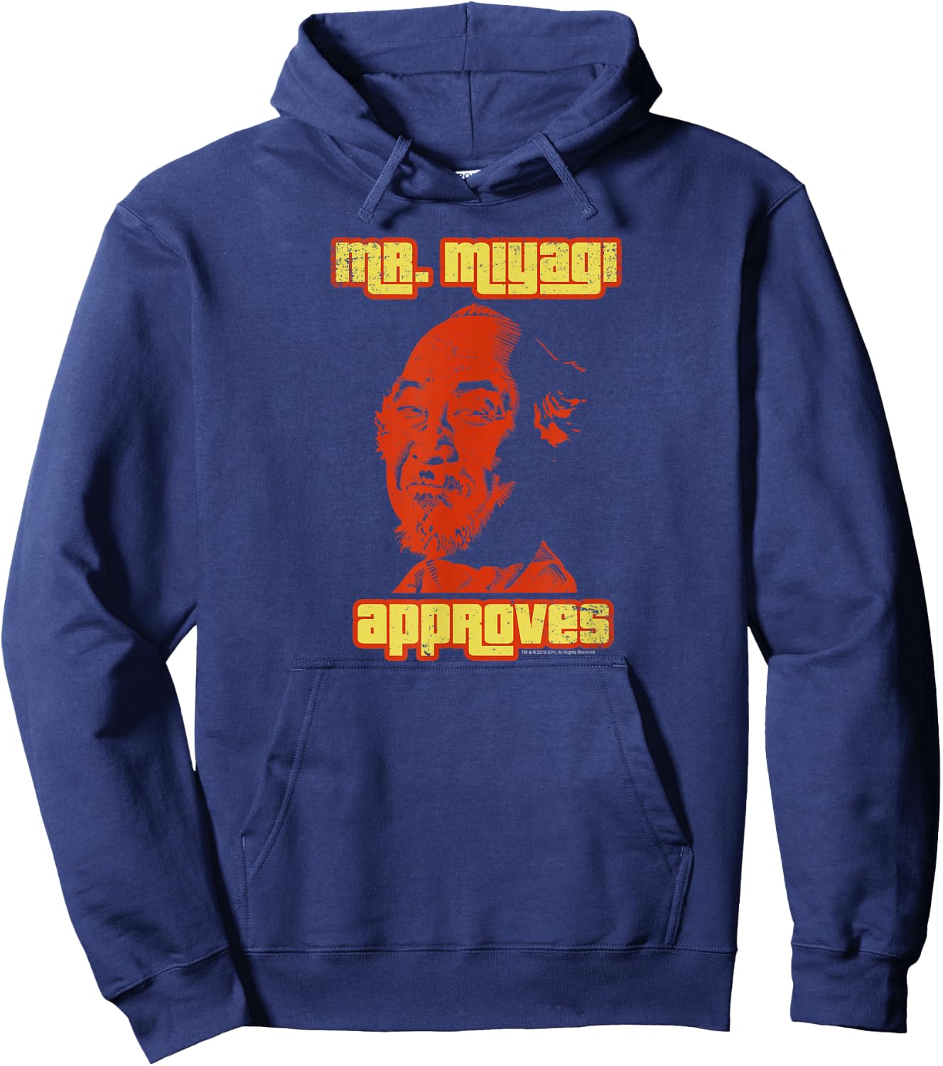 The Karate Kid Mr. Miyagi Approves Retro Movie Hoodie - Hoodie | Navy