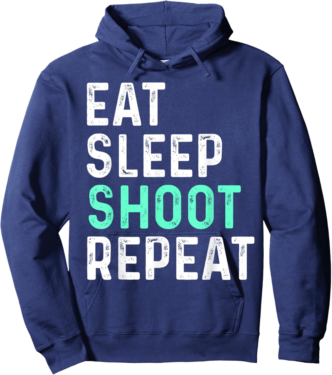 Eat Sleep Shoot Repeat Hoodie - Hoodie | Navy