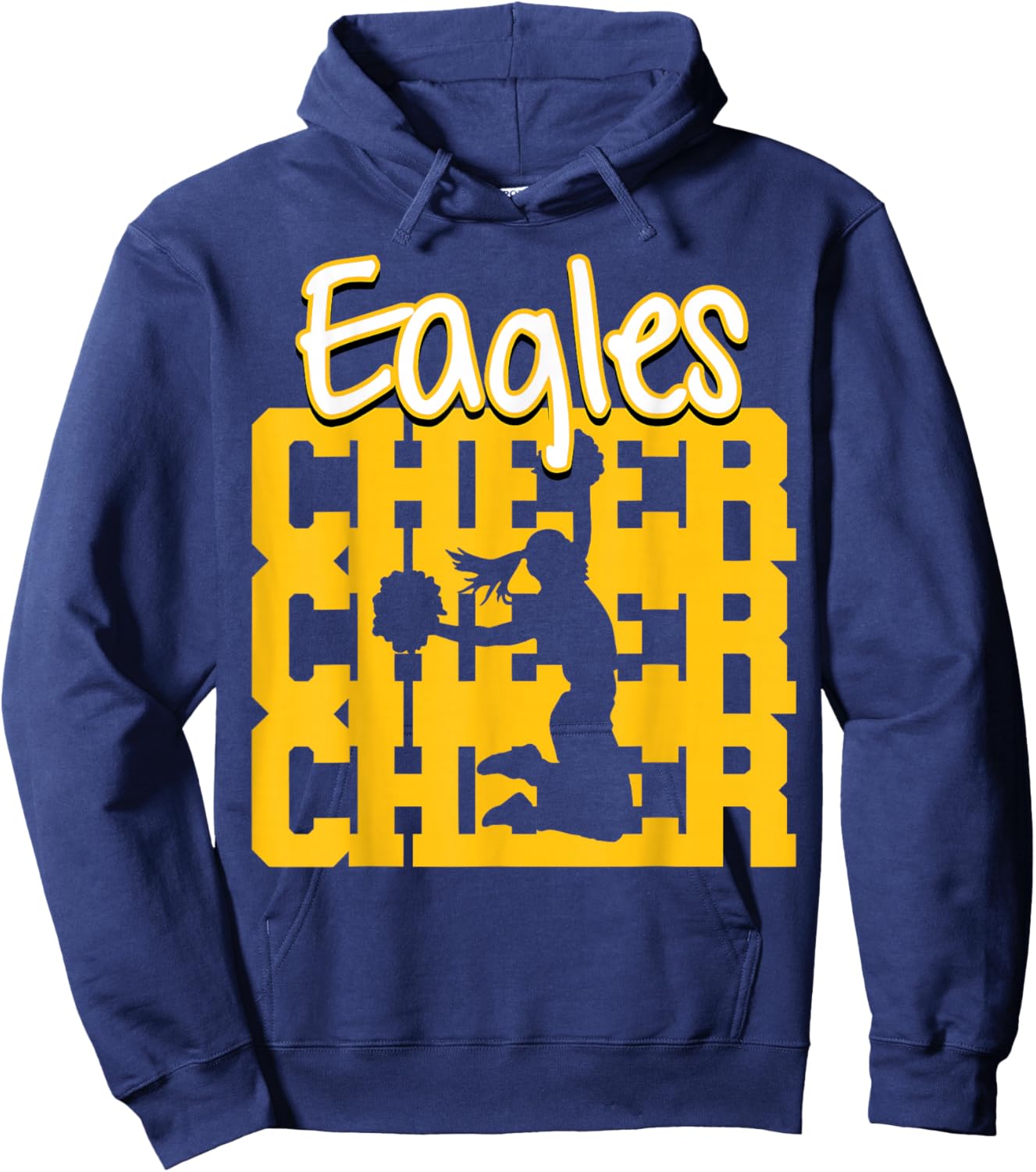 Eagles Cheer Back to School Cheerleading Spirit GY Hoodie - Hoodie | Navy