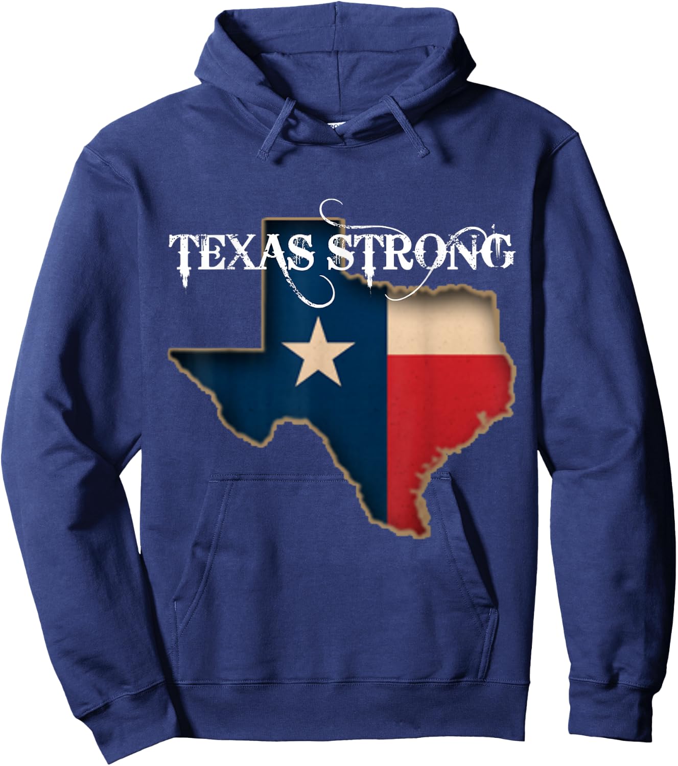 Texas Strong Shirt Women Men Kids Distressed State Flag Love Hoodie - Hoodie | Navy