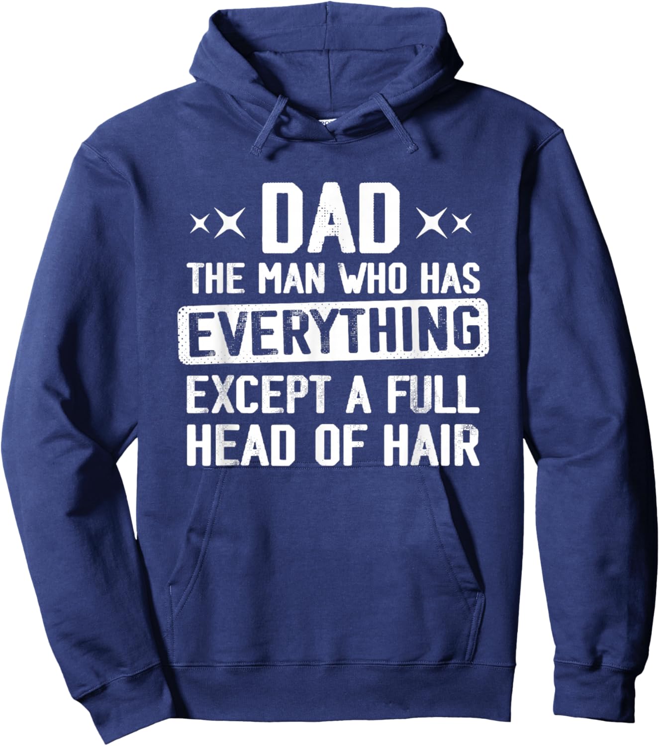 Funny Bald Dad Fathers Day Baldness Dad Jokes Humor Hoodie - Hoodie | Navy