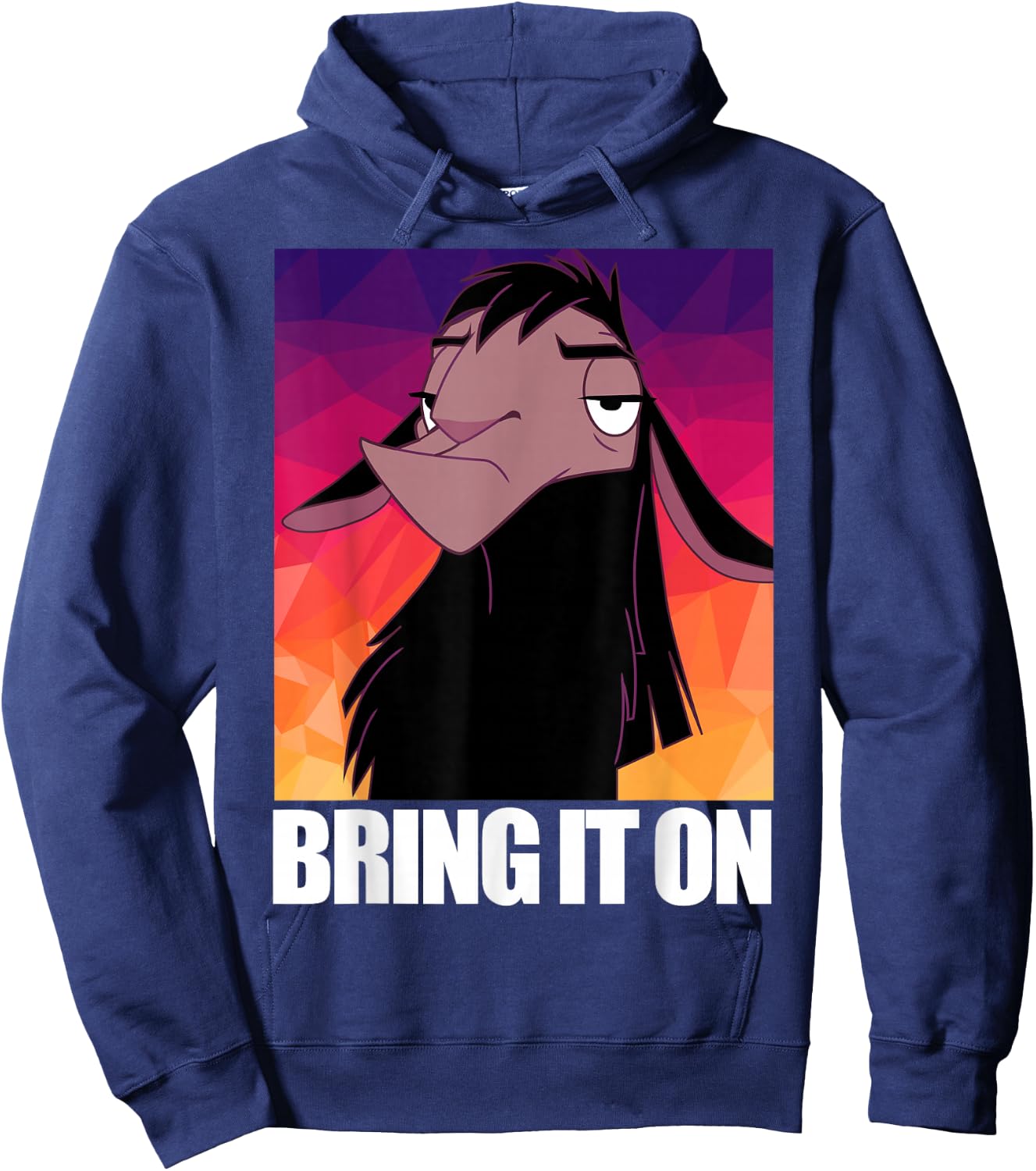 Disney Emperor's New Groove Kuzco Llama Bring It On Hoodie - Hoodie | Navy