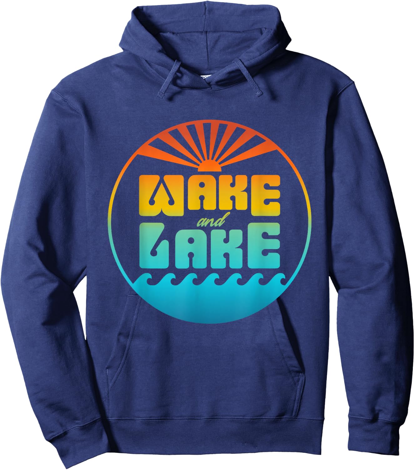 Wake and Lake Hoodie - Hoodie | Navy