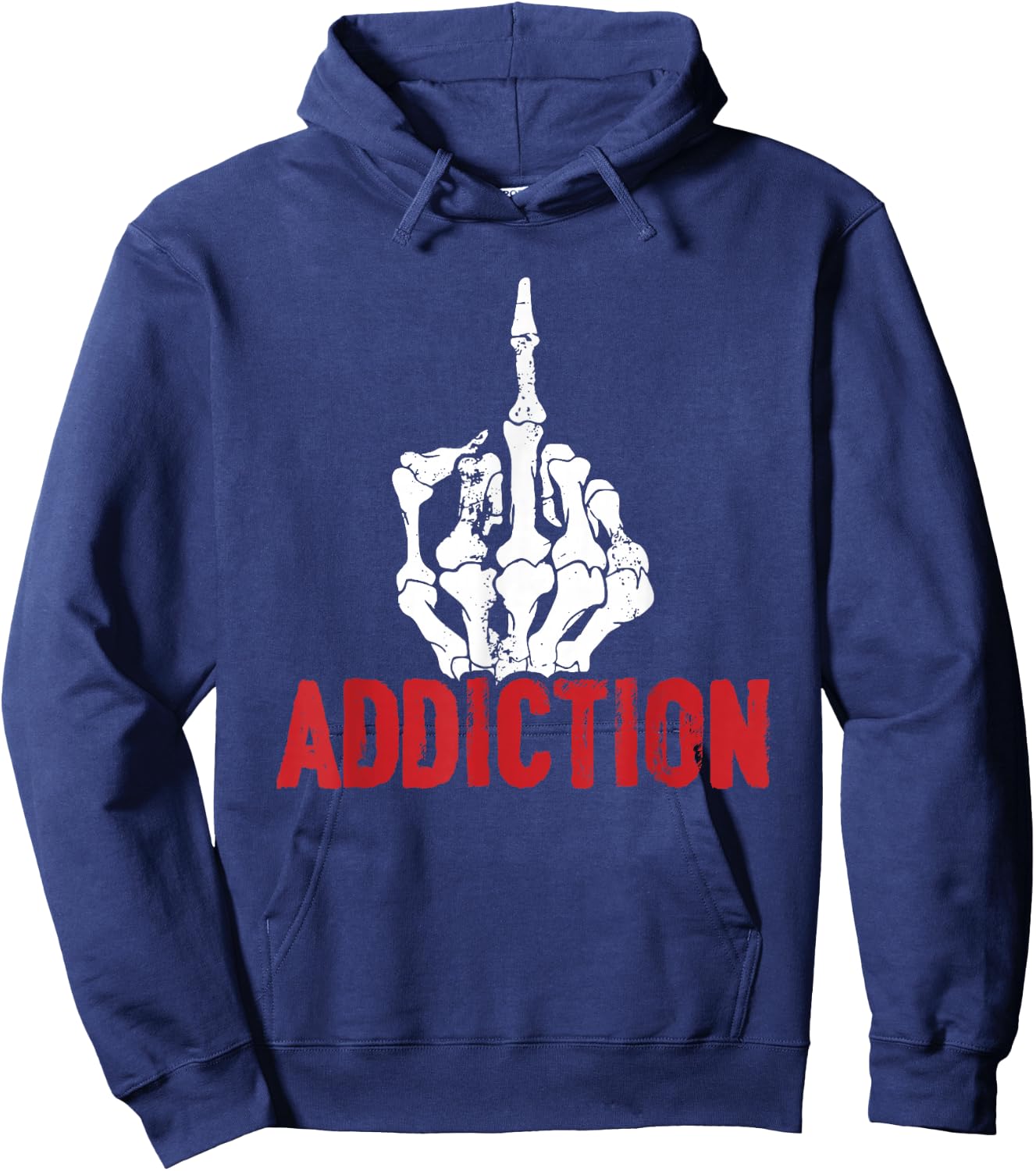 Fuck Addiction Alcohol Anti Drug Recovery Sober Sobriety Hoodie - Hoodie | Navy