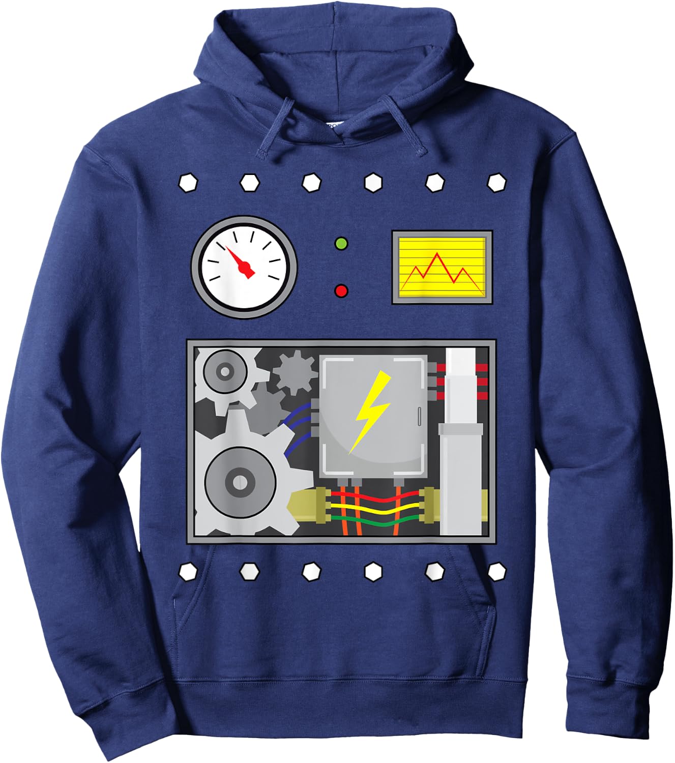 Robot Costume Halloween For Robot Fans, Men, Kids Hoodie - Hoodie | Navy