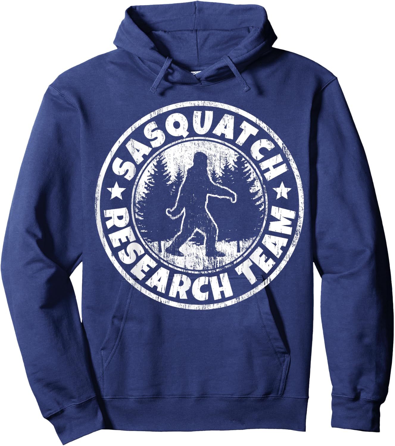 Funny Sasquatch Shirt: Sasquatch Research Team Nerdy Hoodie - Hoodie | Navy