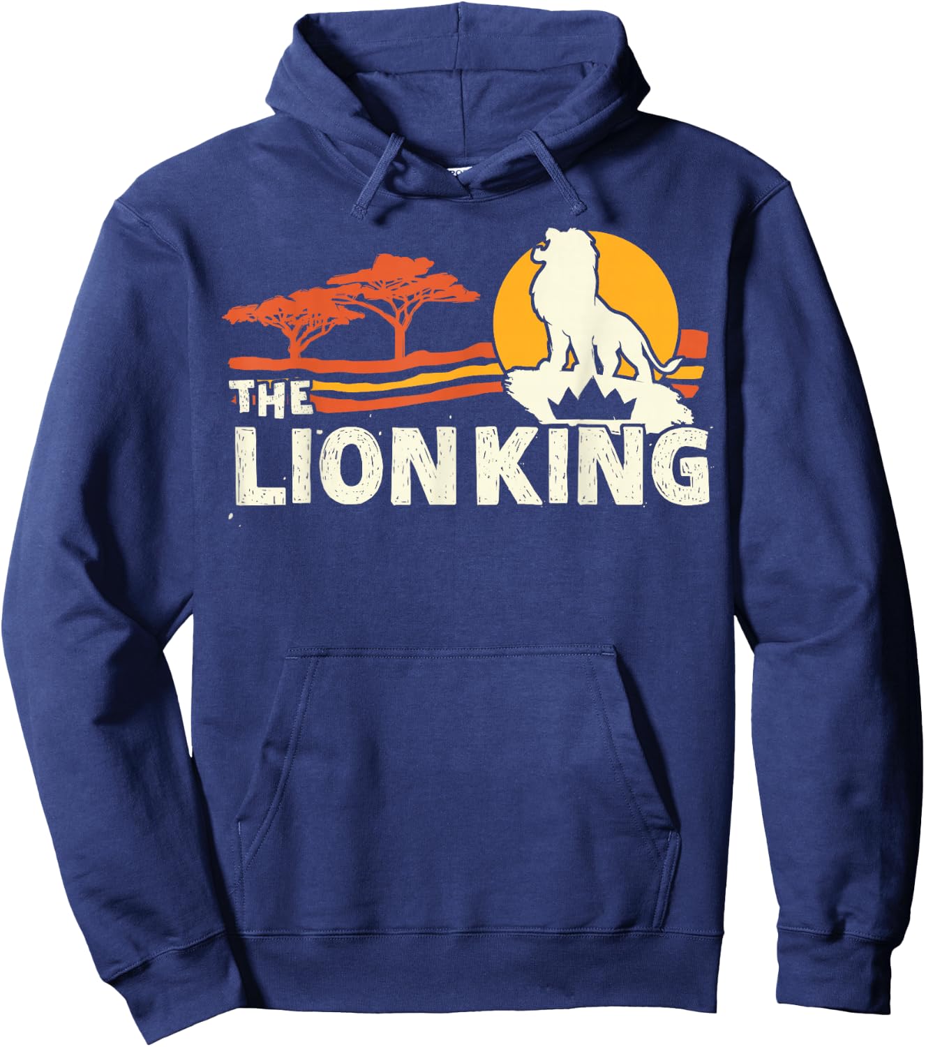 Disney The Lion King Live Action Savannah Sunset Portrait Hoodie - Hoodie | Navy