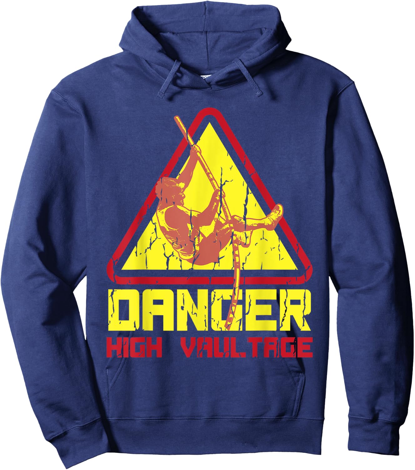 Pole Vault: Danger High Vaultage Shirt Hoodie - Hoodie | Navy