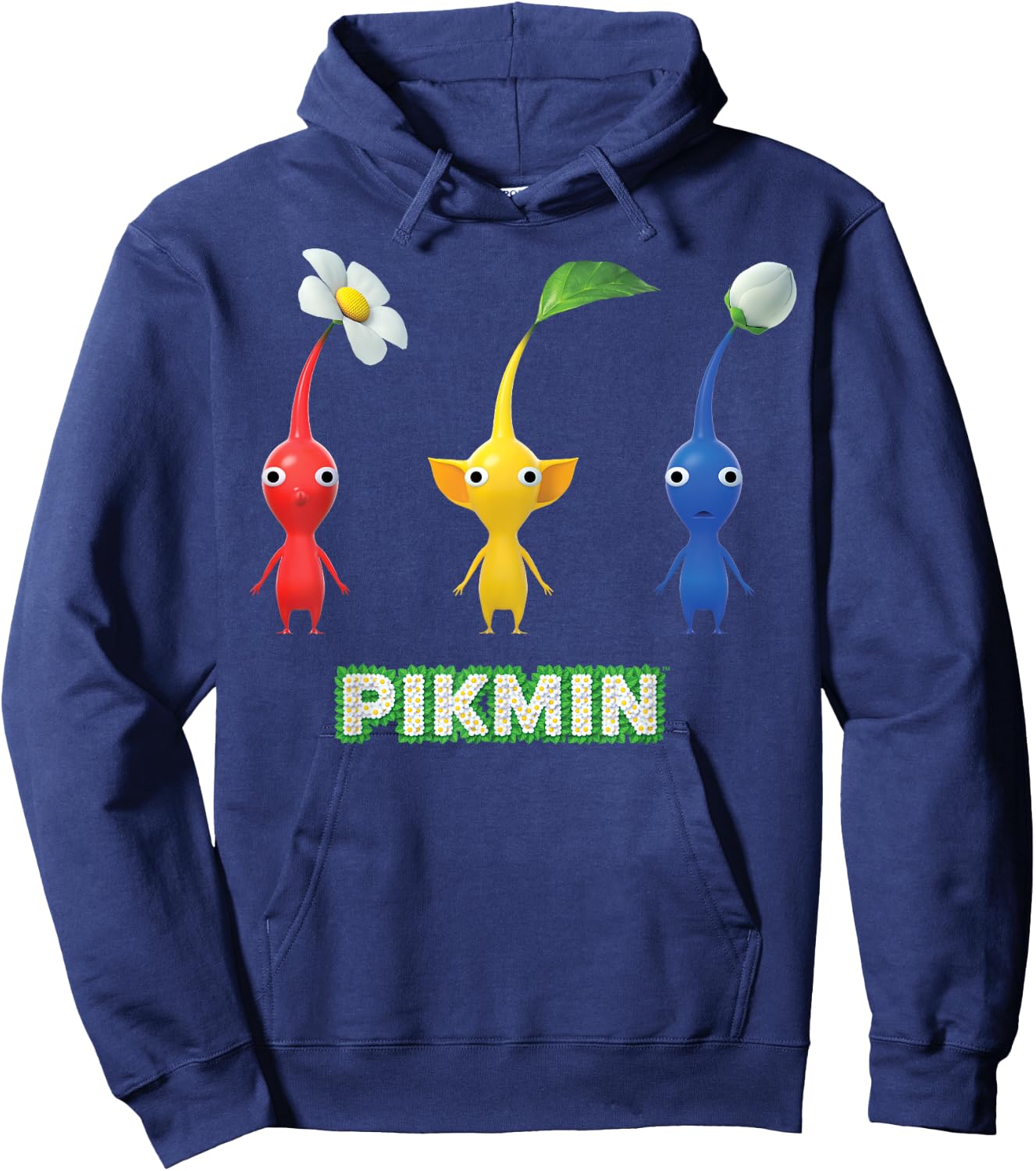 Nintendo Pikmin Trio Simple Hoodie - Hoodie | Navy