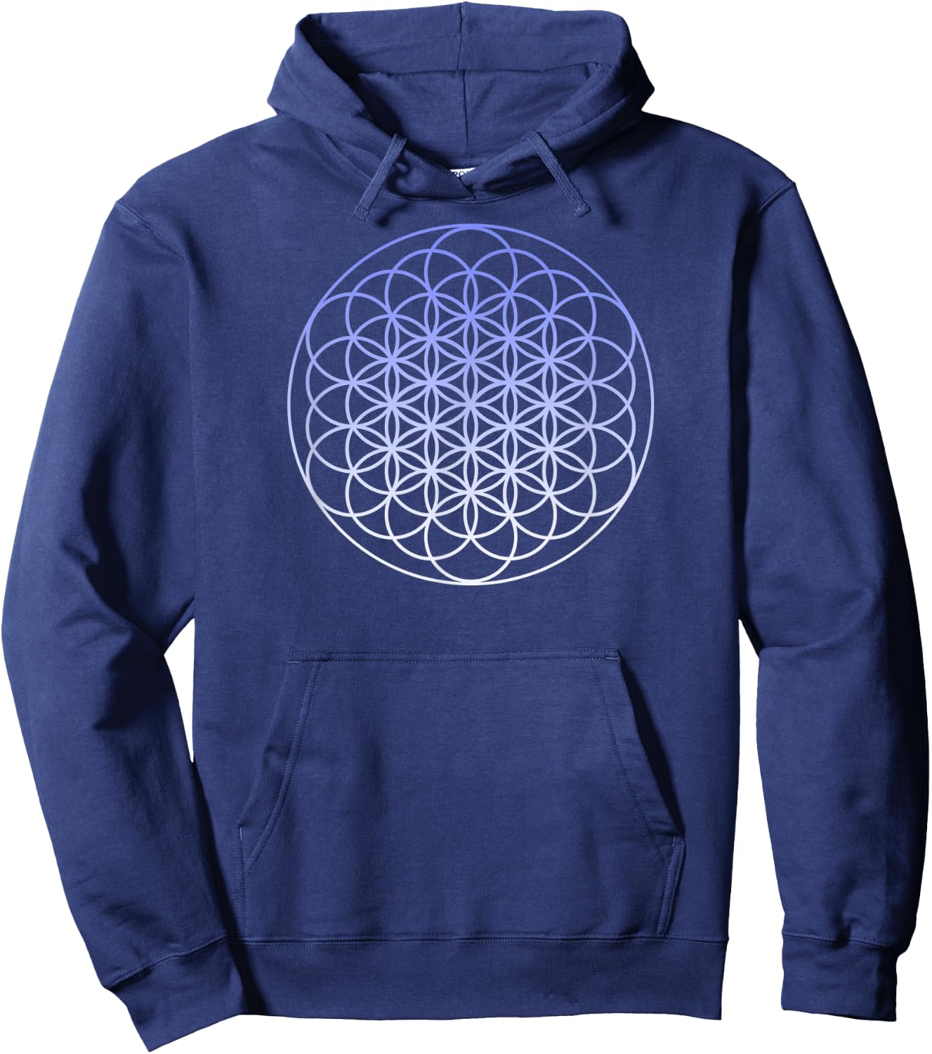 Sacred Geometry Shirt - Flower of Life Shirt - Tapestry Hoodie - Hoodie | Navy