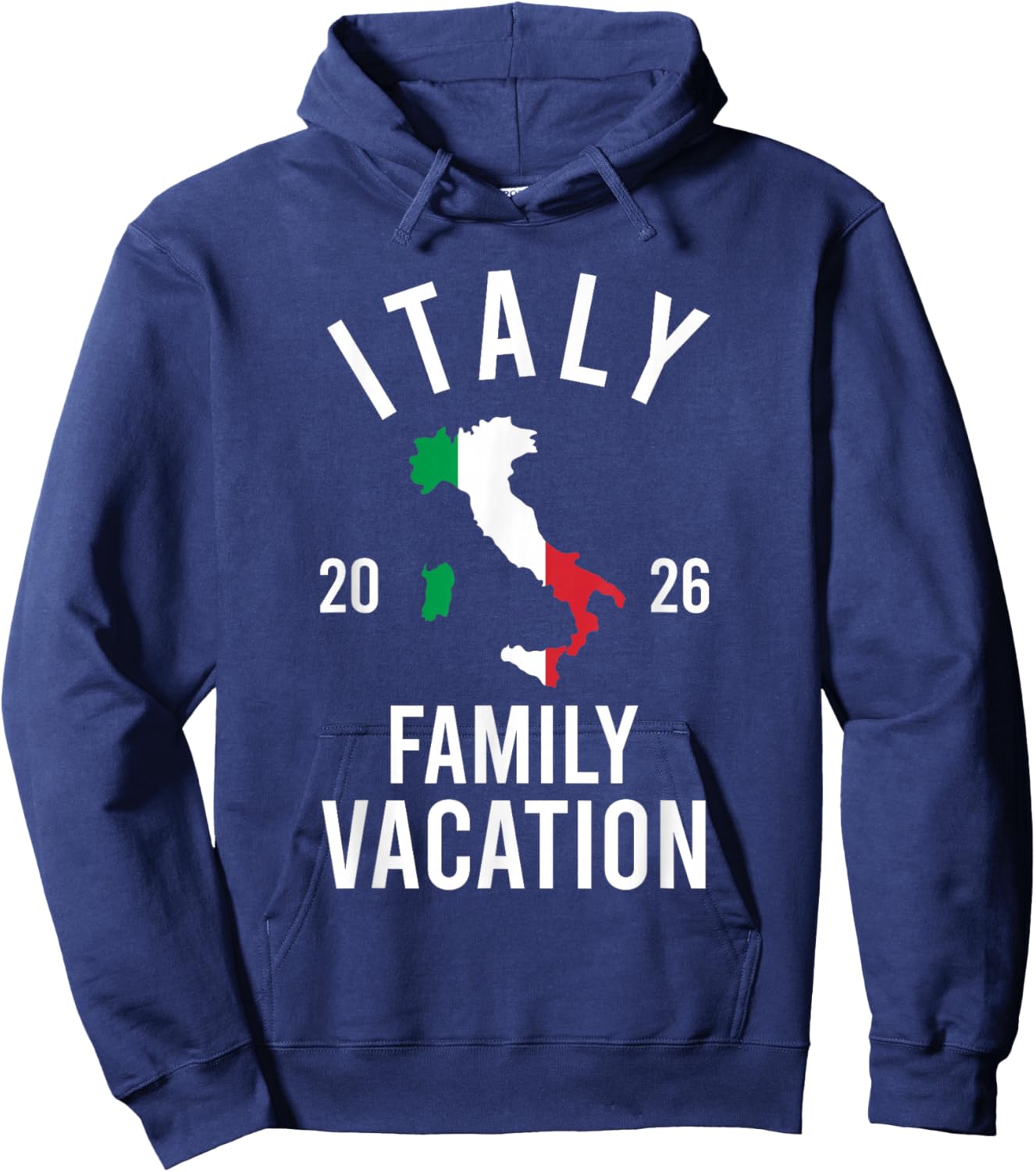 Italy Family Vacation 2026 Matching Travel Squad Group Hoodie - Hoodie | Navy